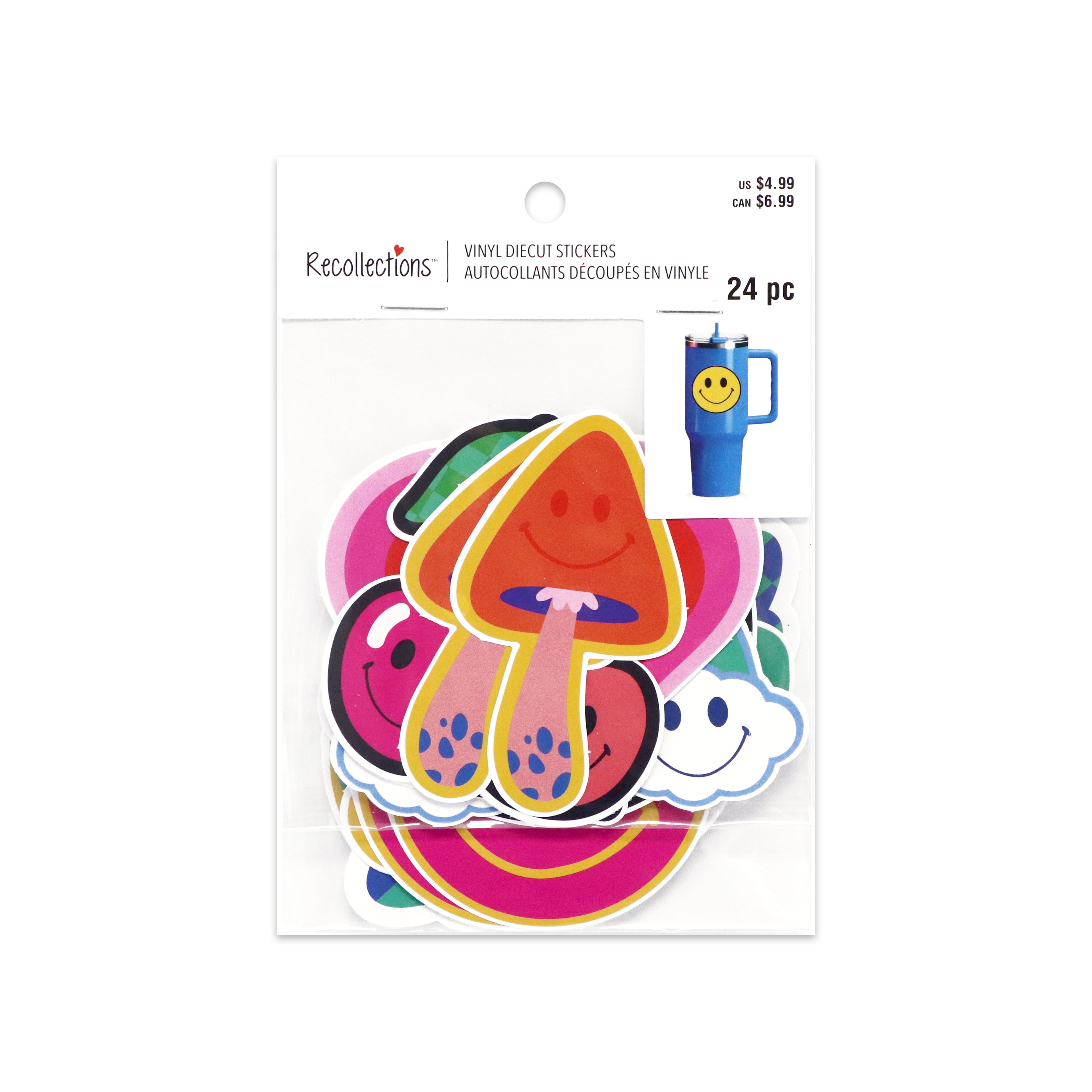 Smiley Face Vinyl Die-Cut Stickers by Recollections™