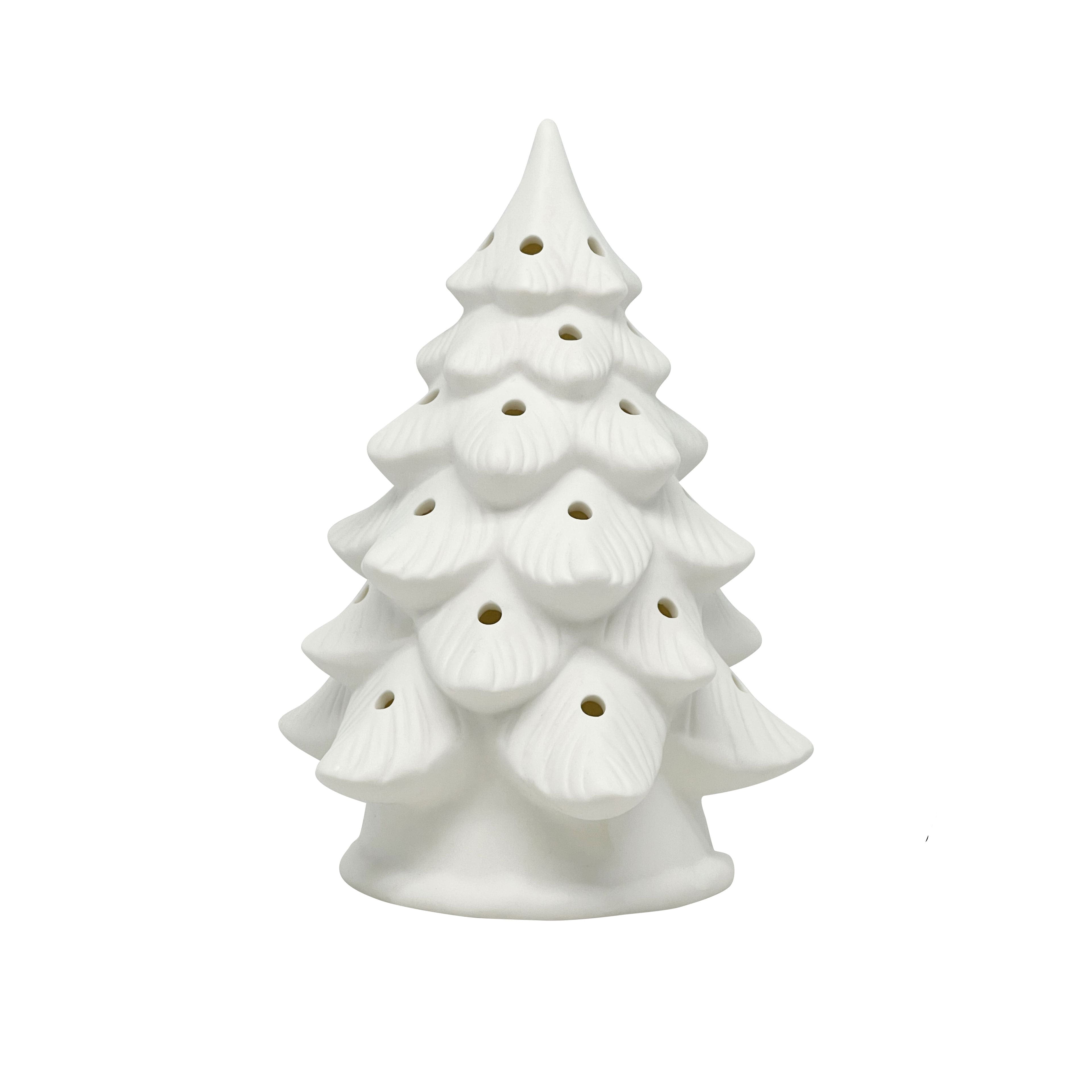 8&#x22; LED DIY Ceramic Christmas Tree D&#xE9;cor by Make Market&#xAE;