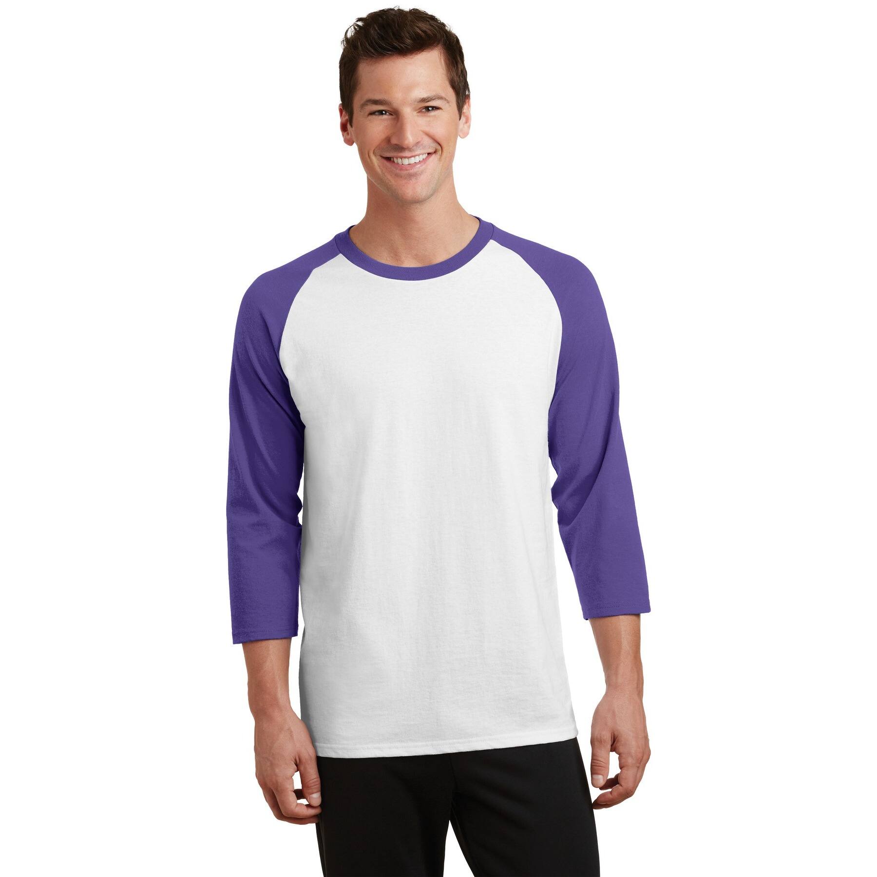 Port & Company® Core Blend 3/4-Sleeve Raglan Tee