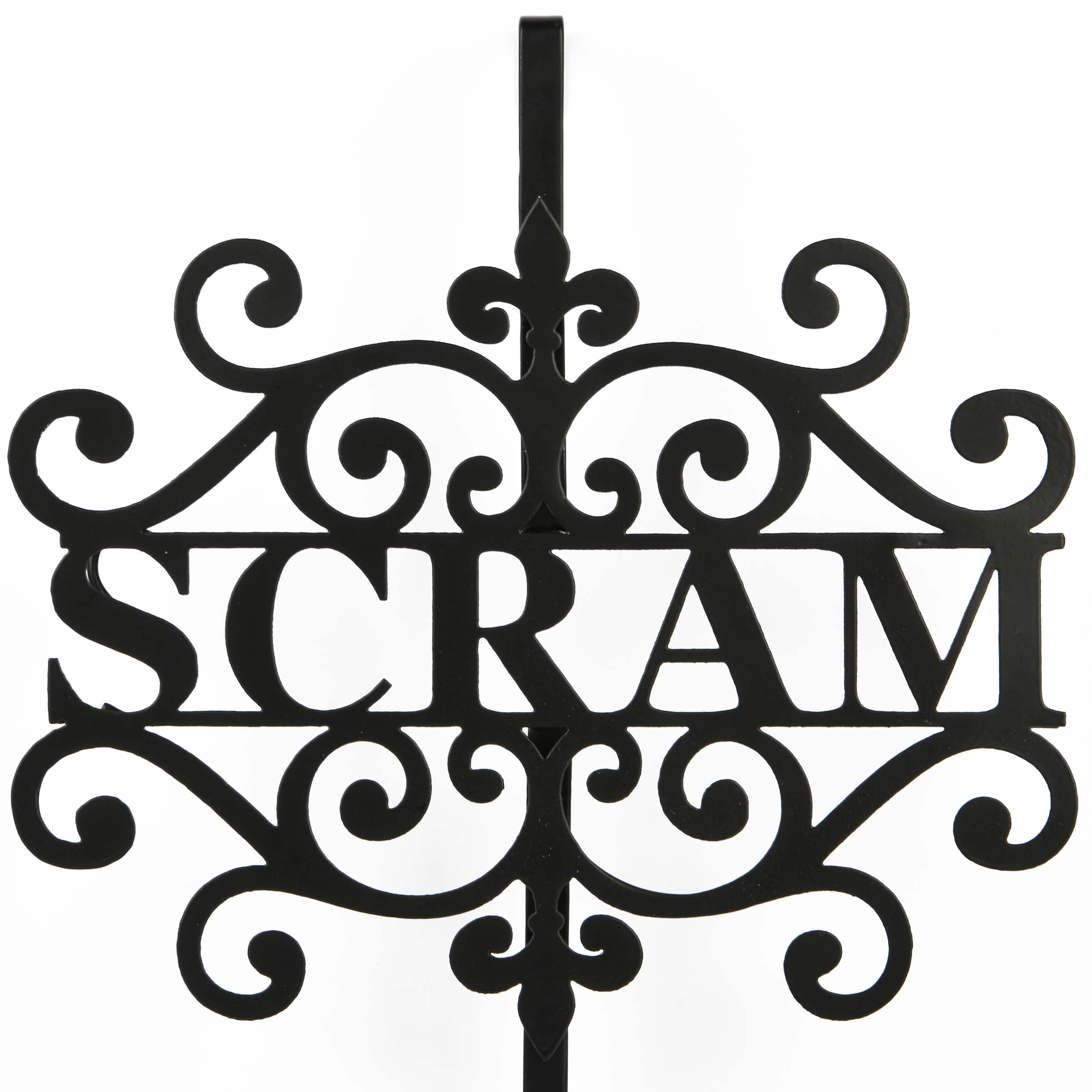 16" Halloween Scram Wreath Hanger