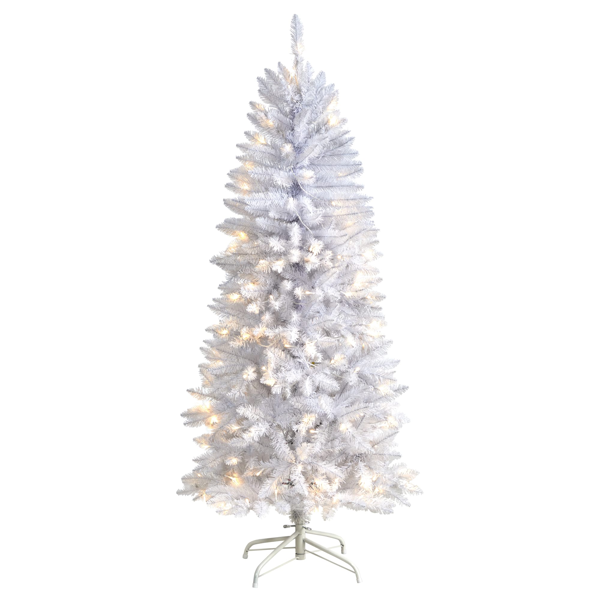 White plastic deals christmas tree