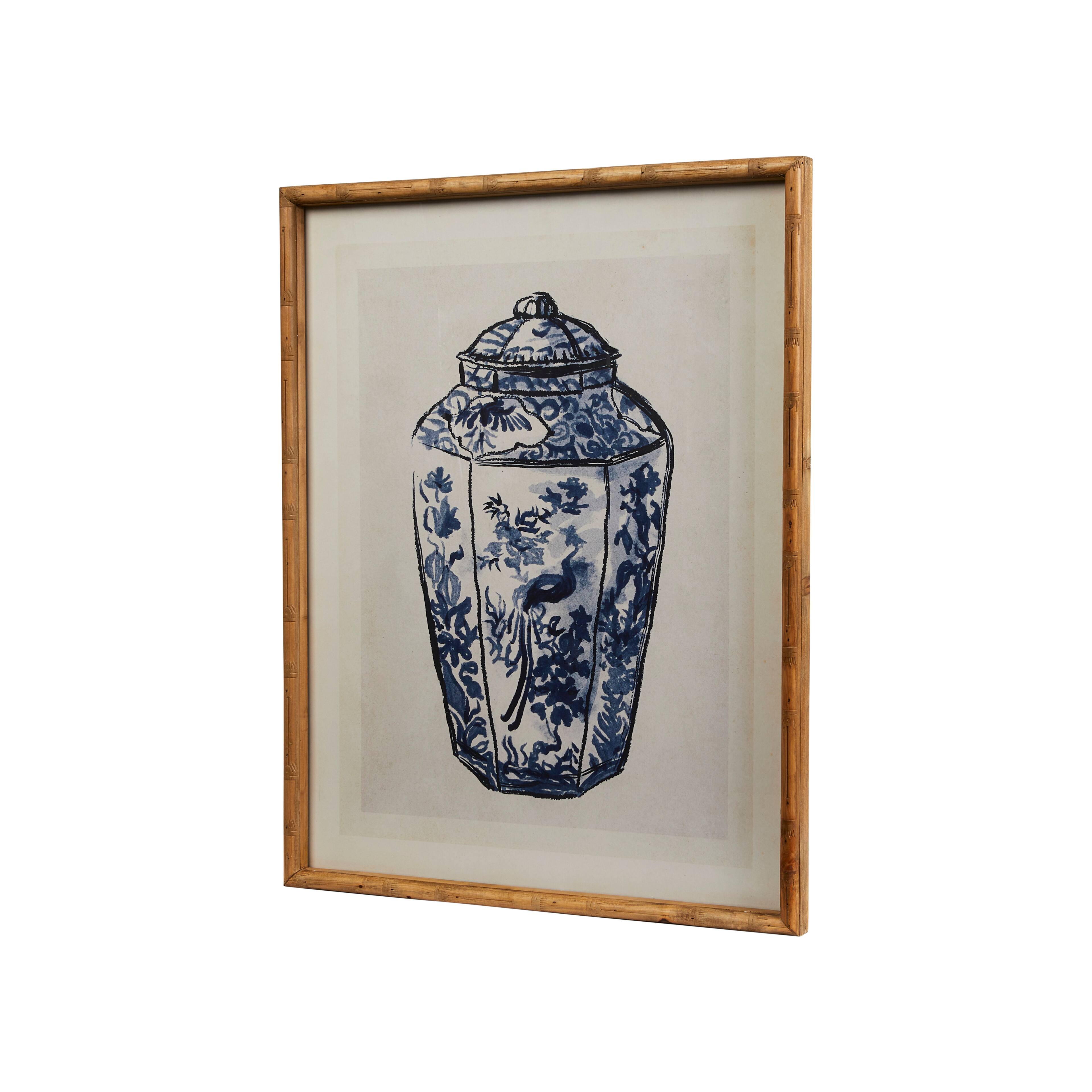 Hello Honey® Ginger Jar Wall Art with Wood Frame & Glass Cover Set