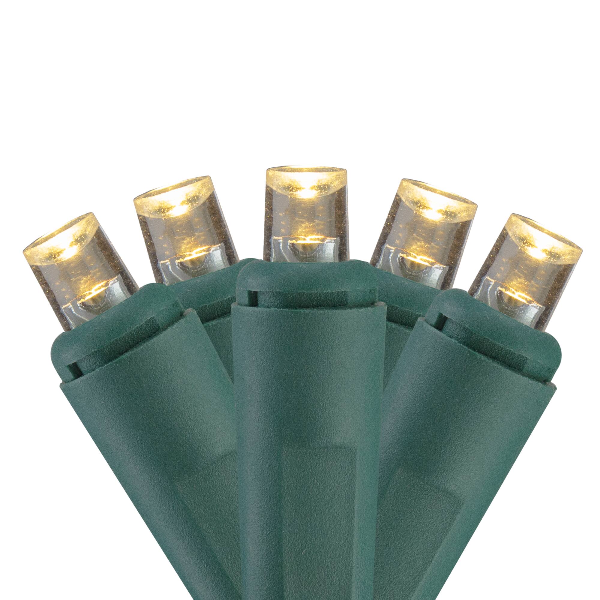 100ct. Warm White LED Wide-Angle String Lights