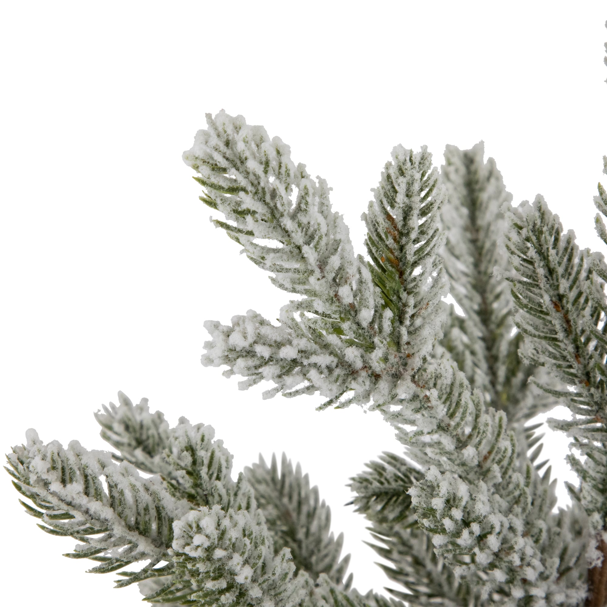 14.75" Unlit Petite Artificial Christmas Tree in Santa Claus Ceramic Pot