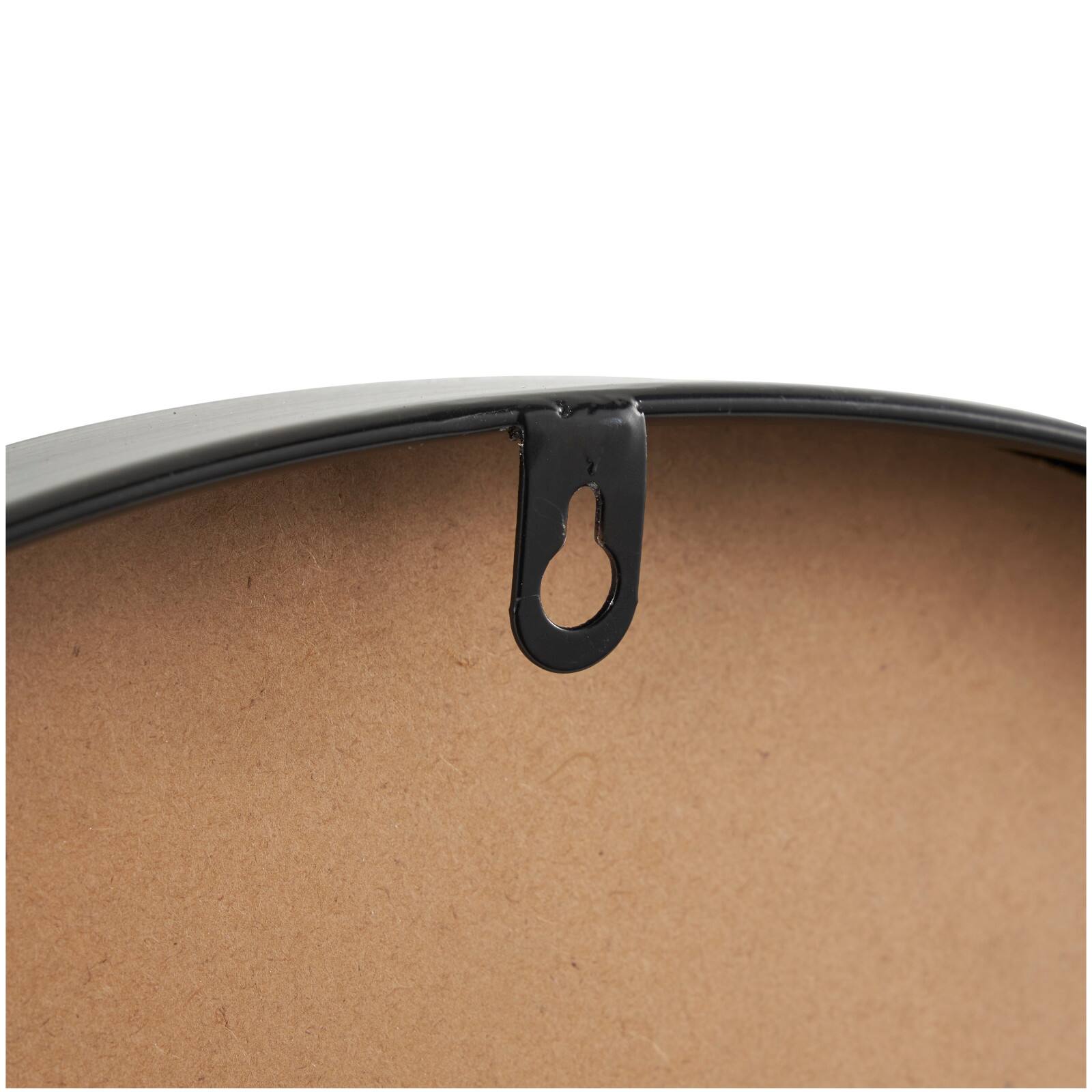 23.5" Coiled Rope Wall Clock with Black Metal Frame