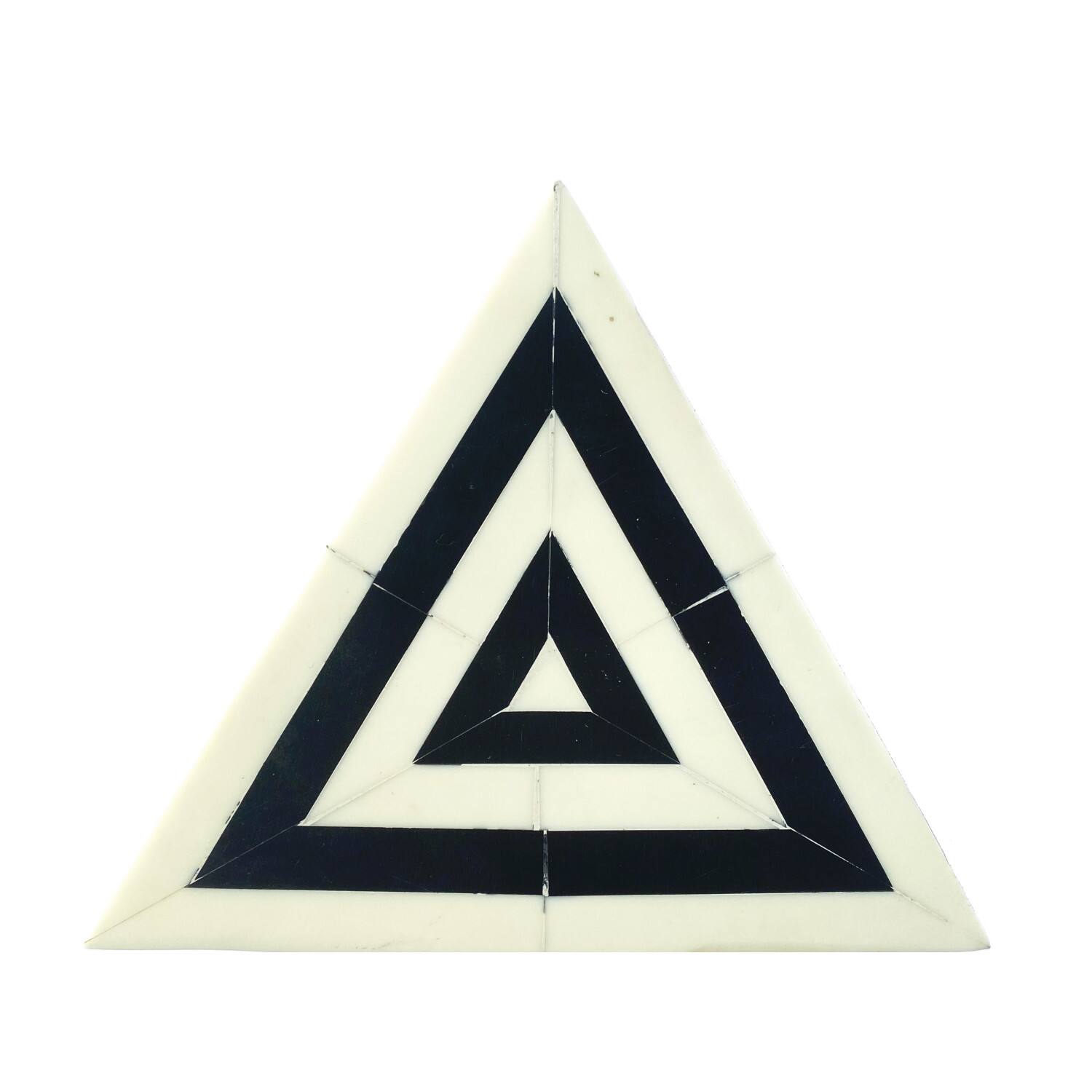 Hello Honey® 7" Black & White Striped Triangular Box