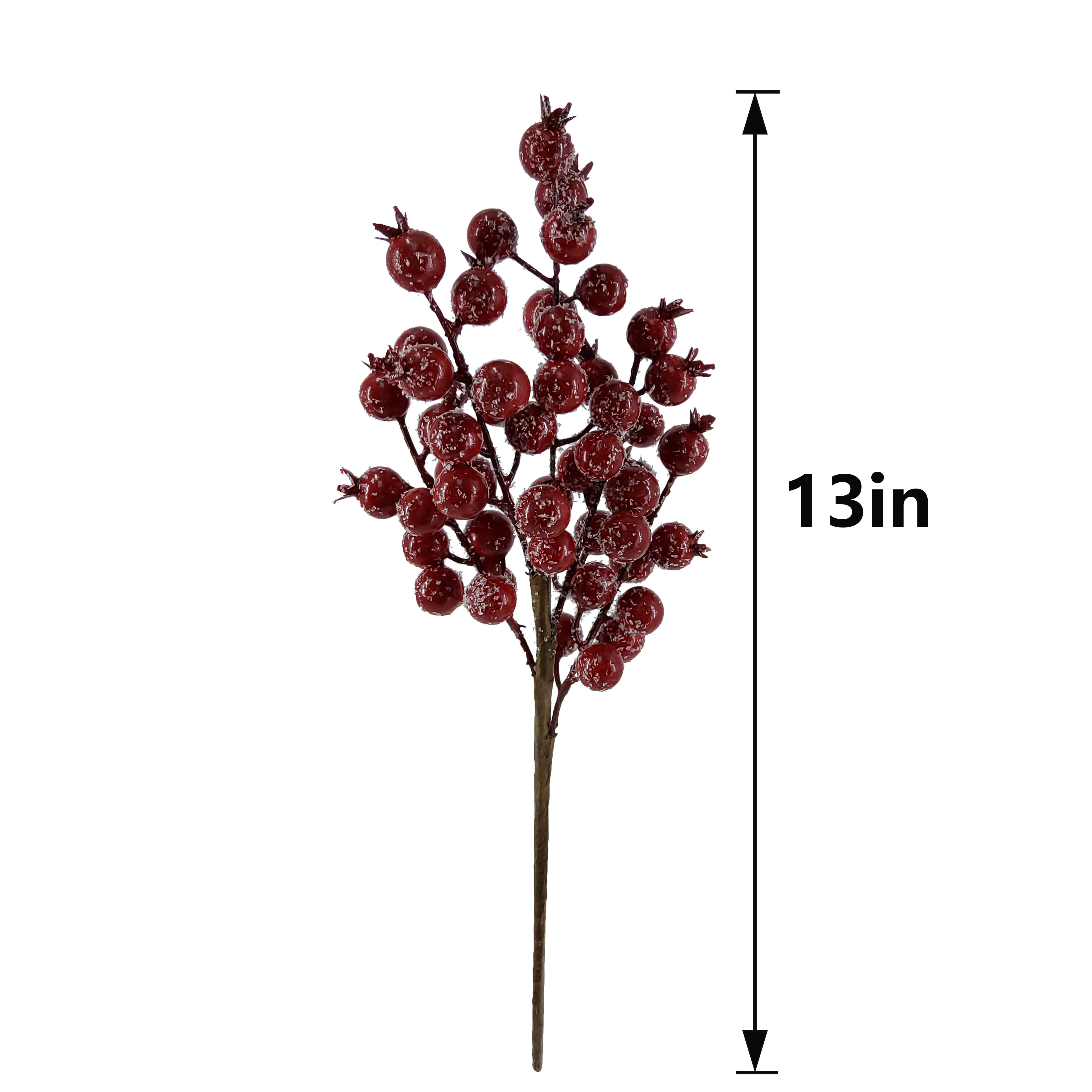 13&#x22; Dark Red Iced Berry Pick by Ashland&#xAE;