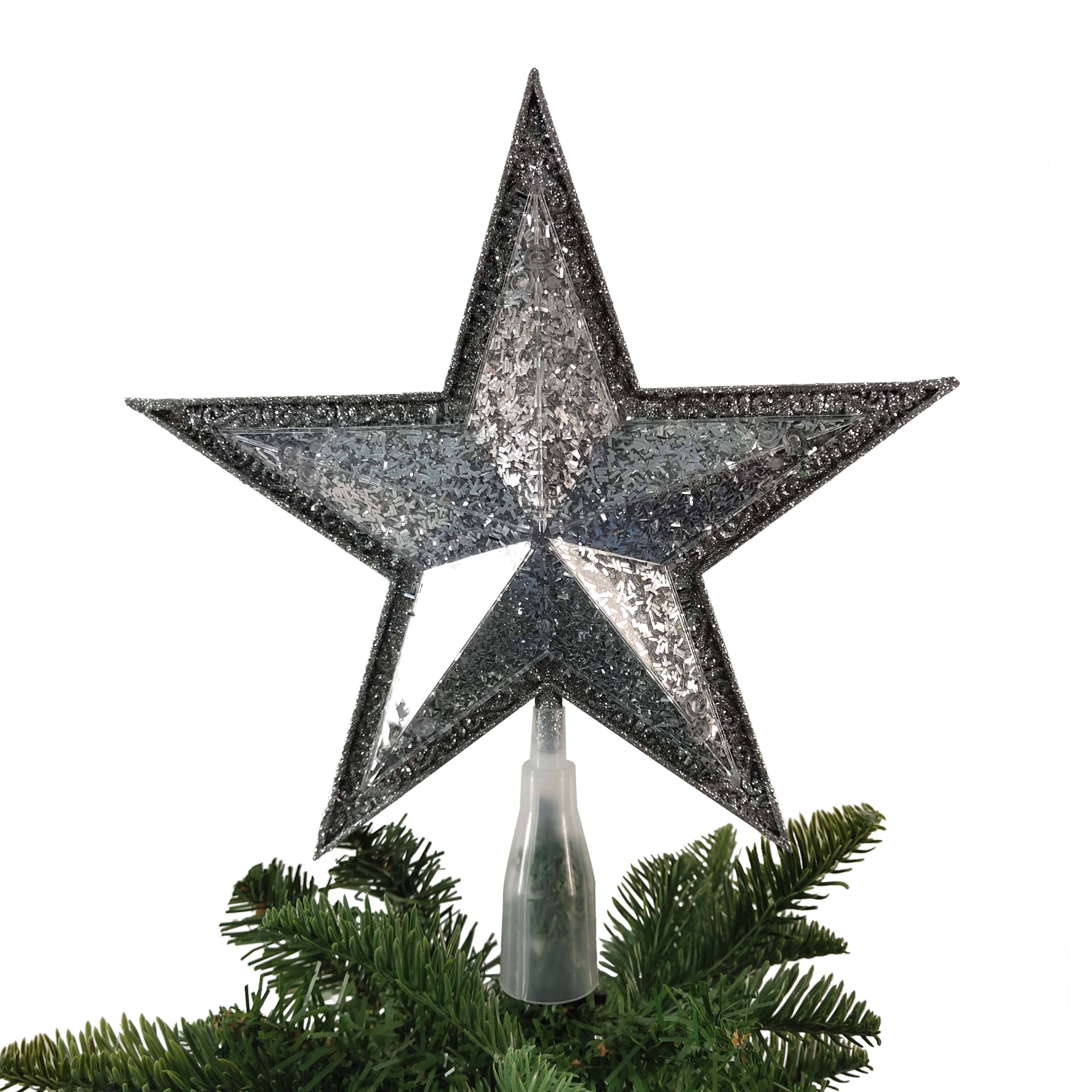11" Silver LED Star Tree Topper by Ashland®