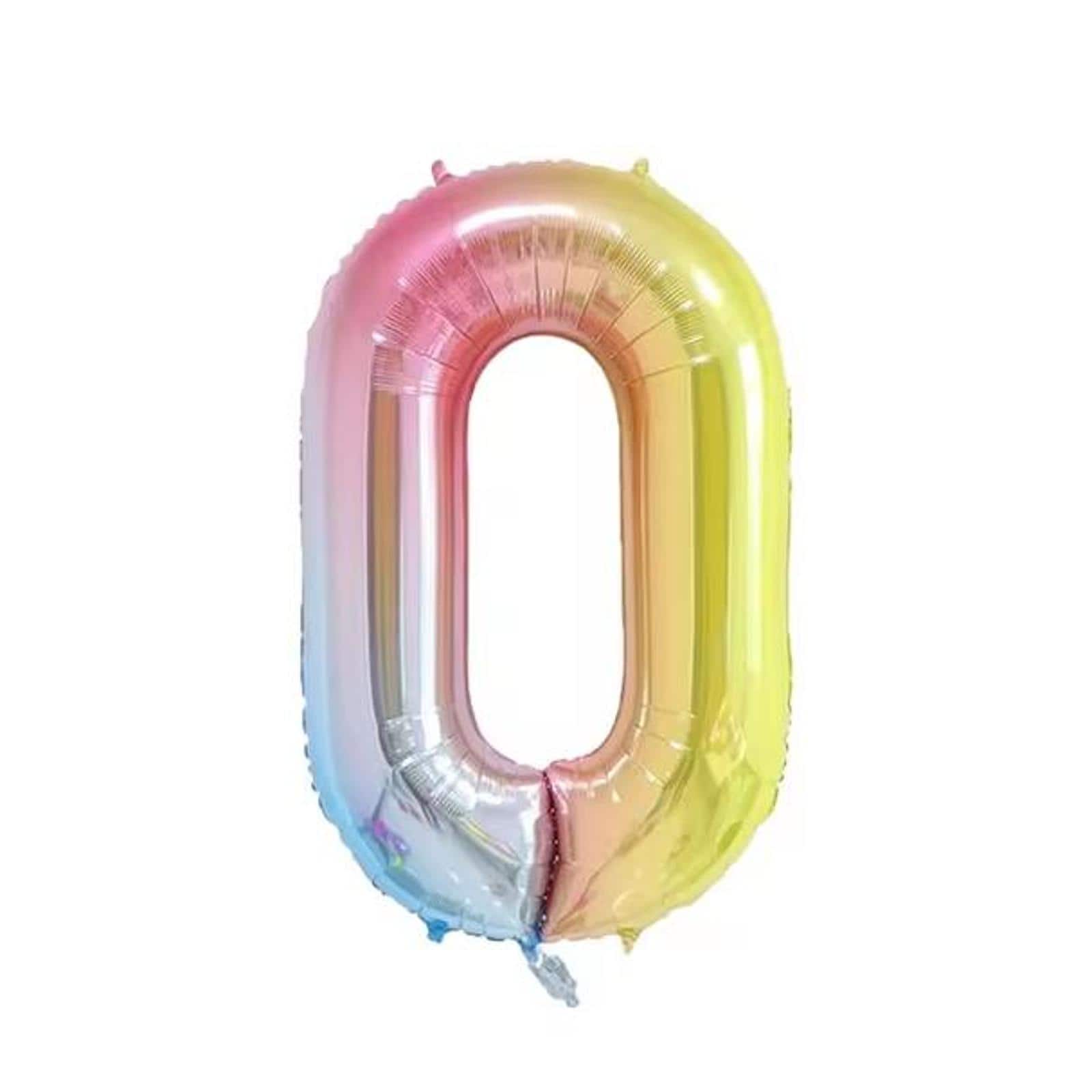 Wizardi 32&#x22; Rainbow Gradient Number Foil Balloon