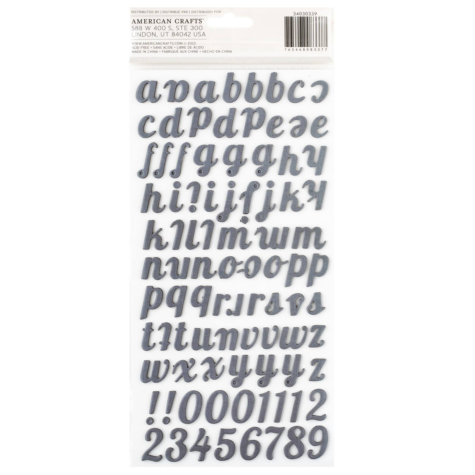 Thickers™ Cedar House Foam & Cardstock Letter Stickers Michaels
