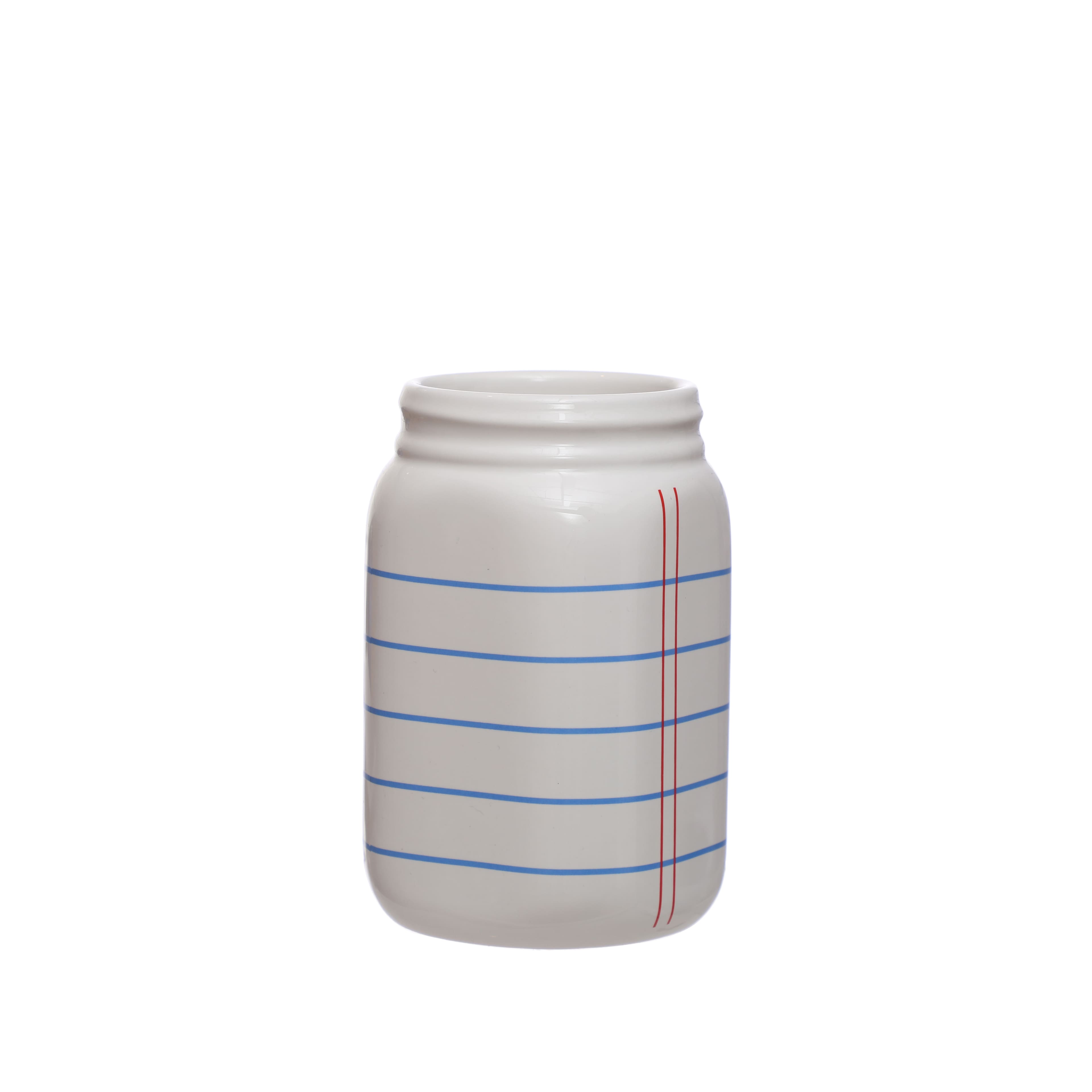6&#x22; Notebook Paper Ceramic Jar by B2C&#x2122;