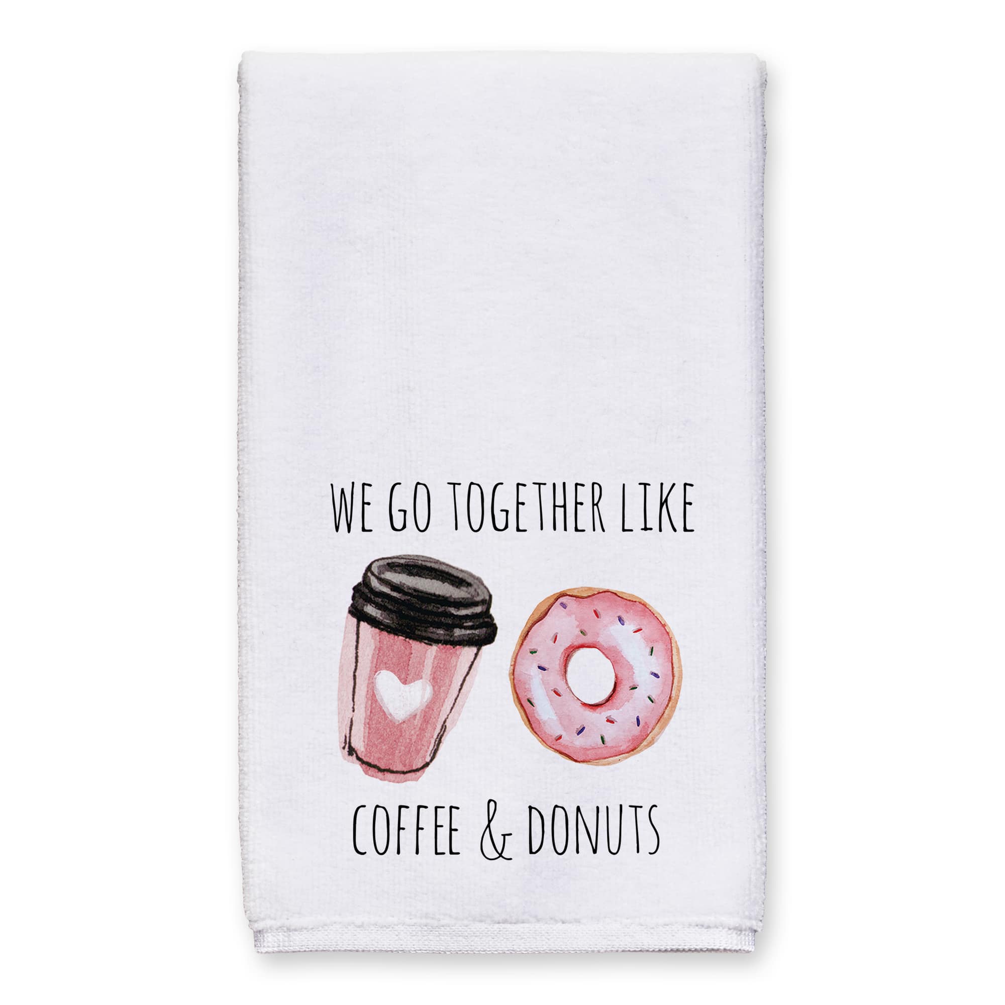 We Go Together Like Coffee & Donuts Tea Towel Set