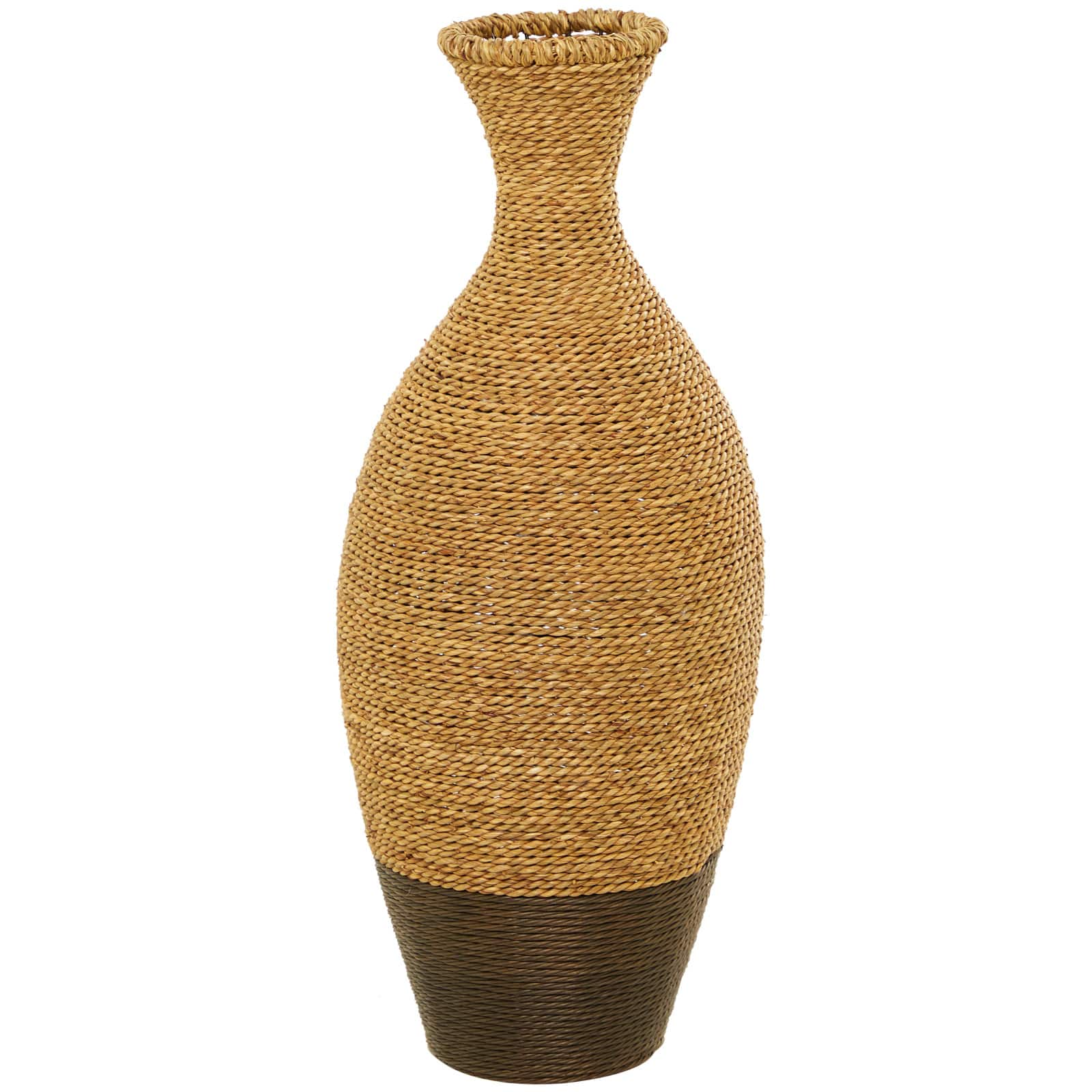 Brown Seagrass Handmade Tall Woven Floor Vase | Michaels