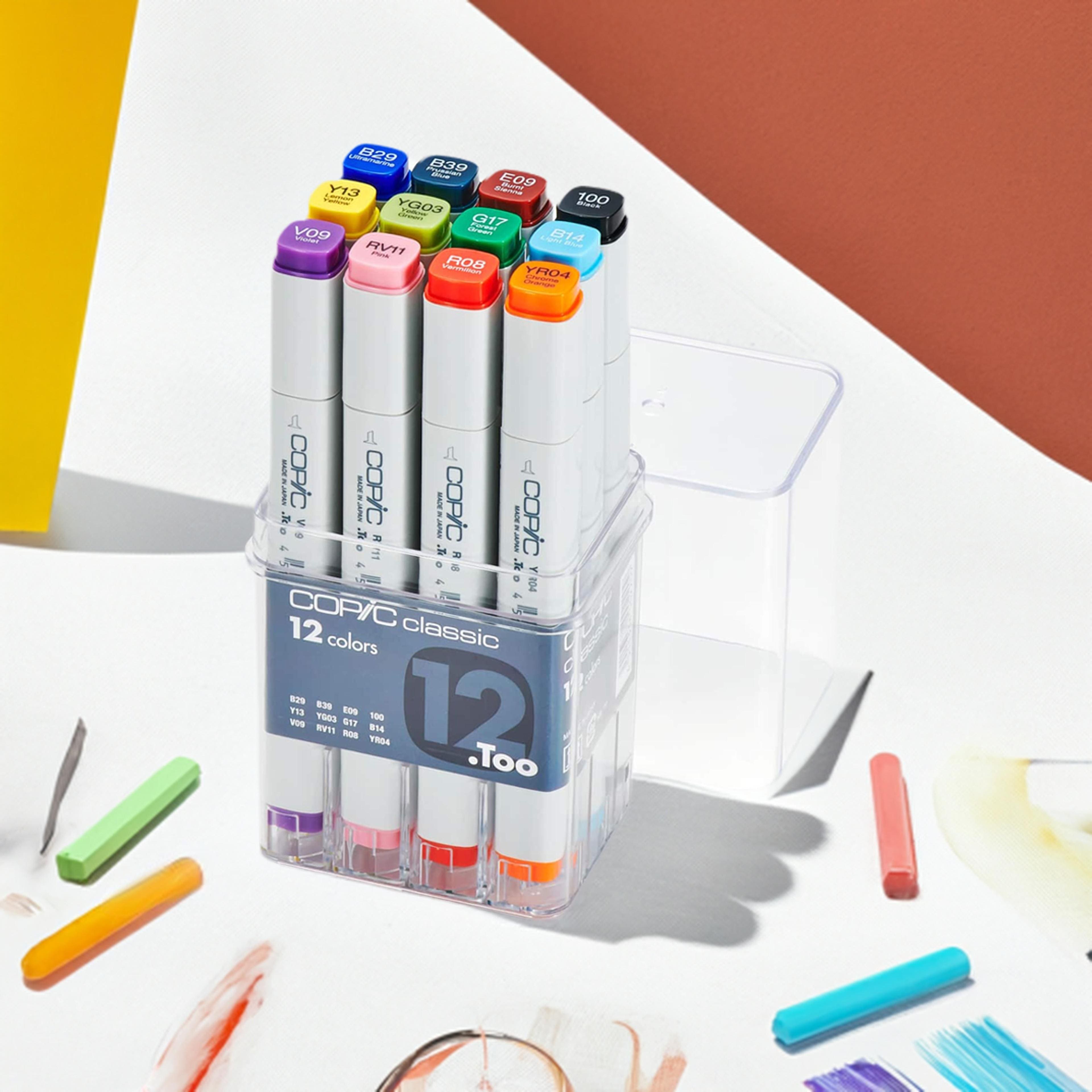 Copic Classic 12 Color Basic Marker Set