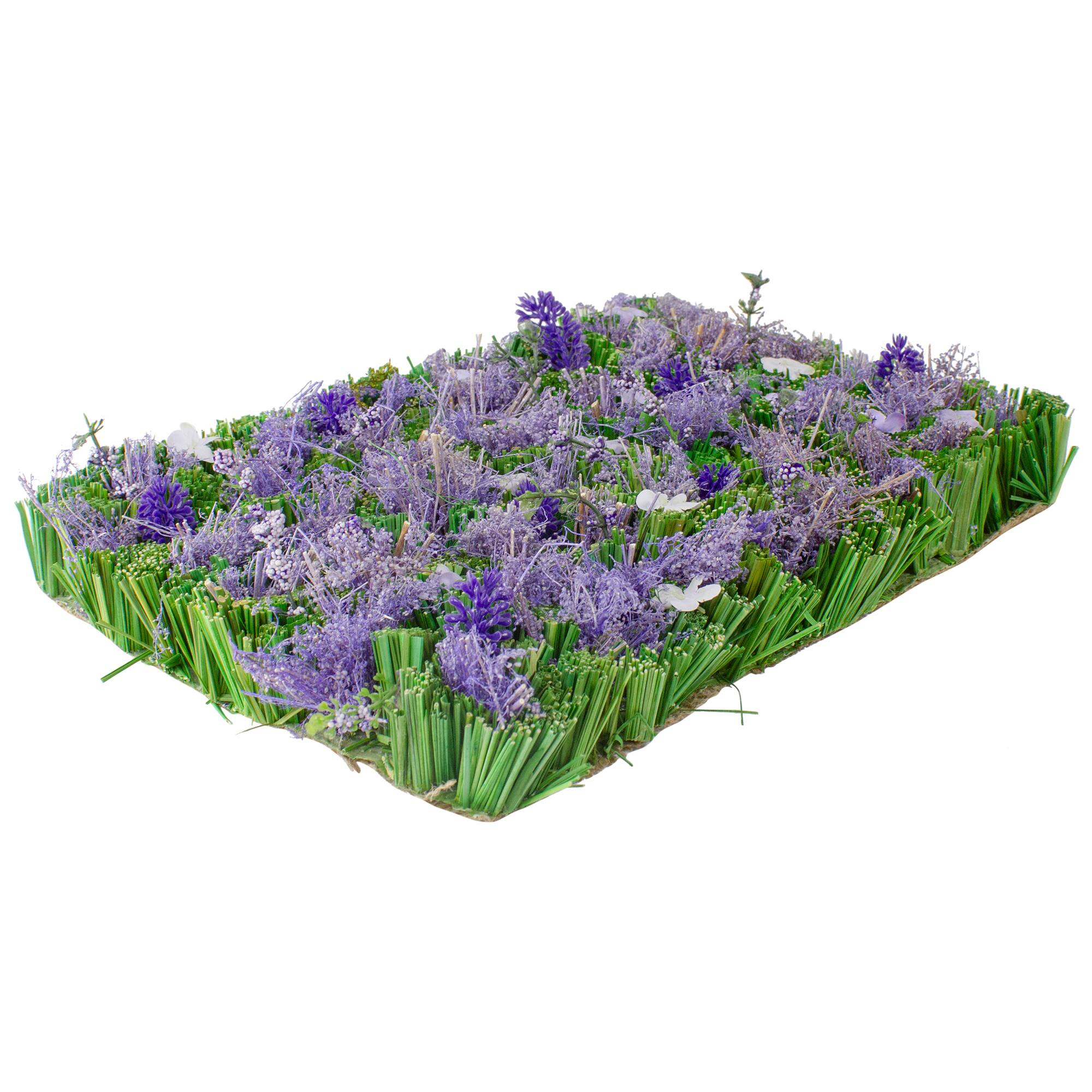 13" x 9" Mixed Floral & Grass Artificial Spring Mat