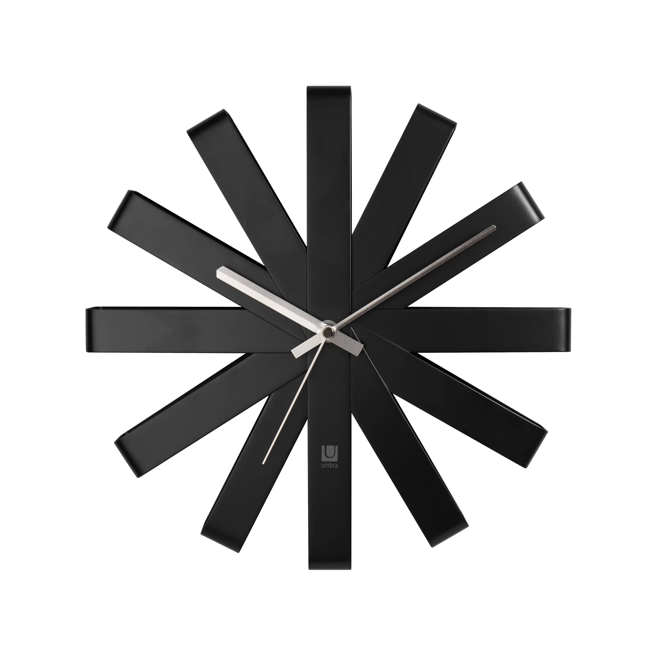 Umbra 12" Black Ribbon Round Wall Clock