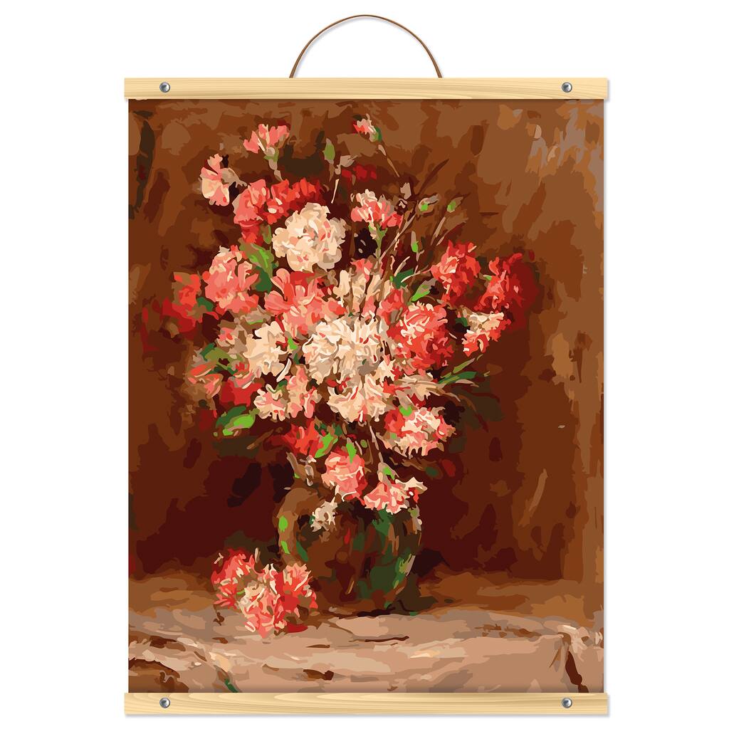 Pink Flowers PaintbyNumber Kit by Artist's Loft