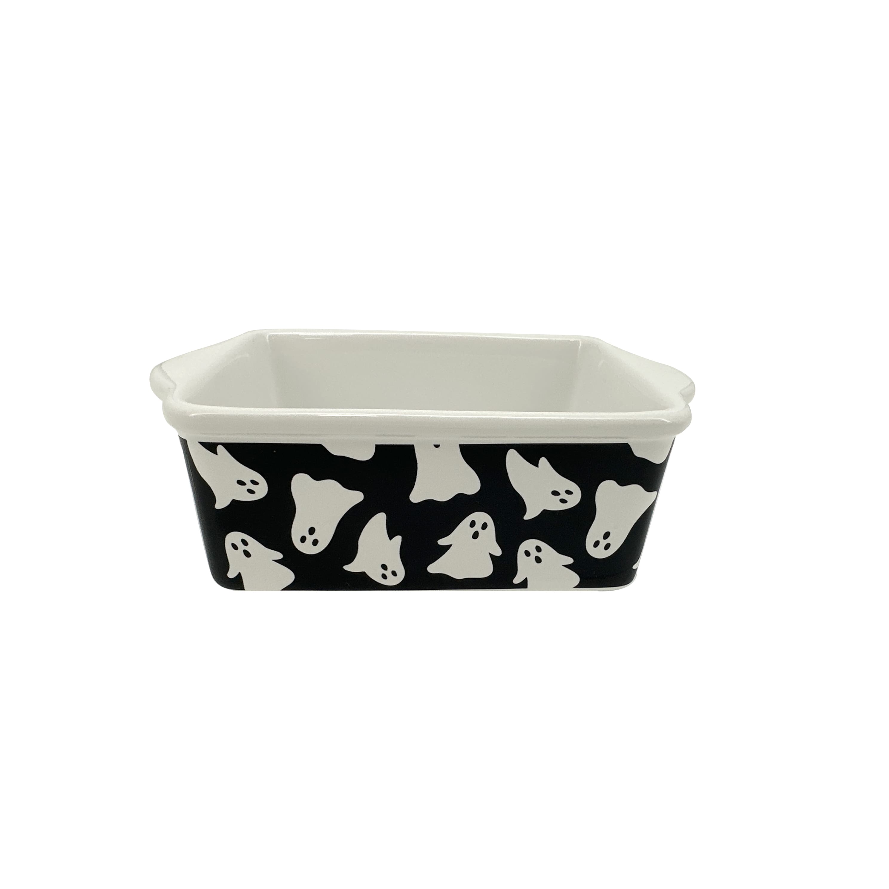 Black &#x26; White Ghosts Mini Loaf Pan by Makery&#x2122;