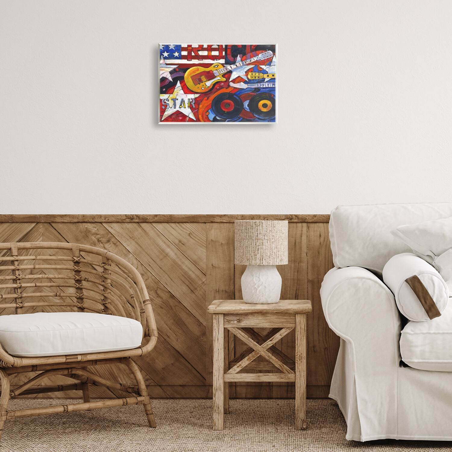 Stupell Industries Rockstar Americana Music Tribute Wall Plaque Art