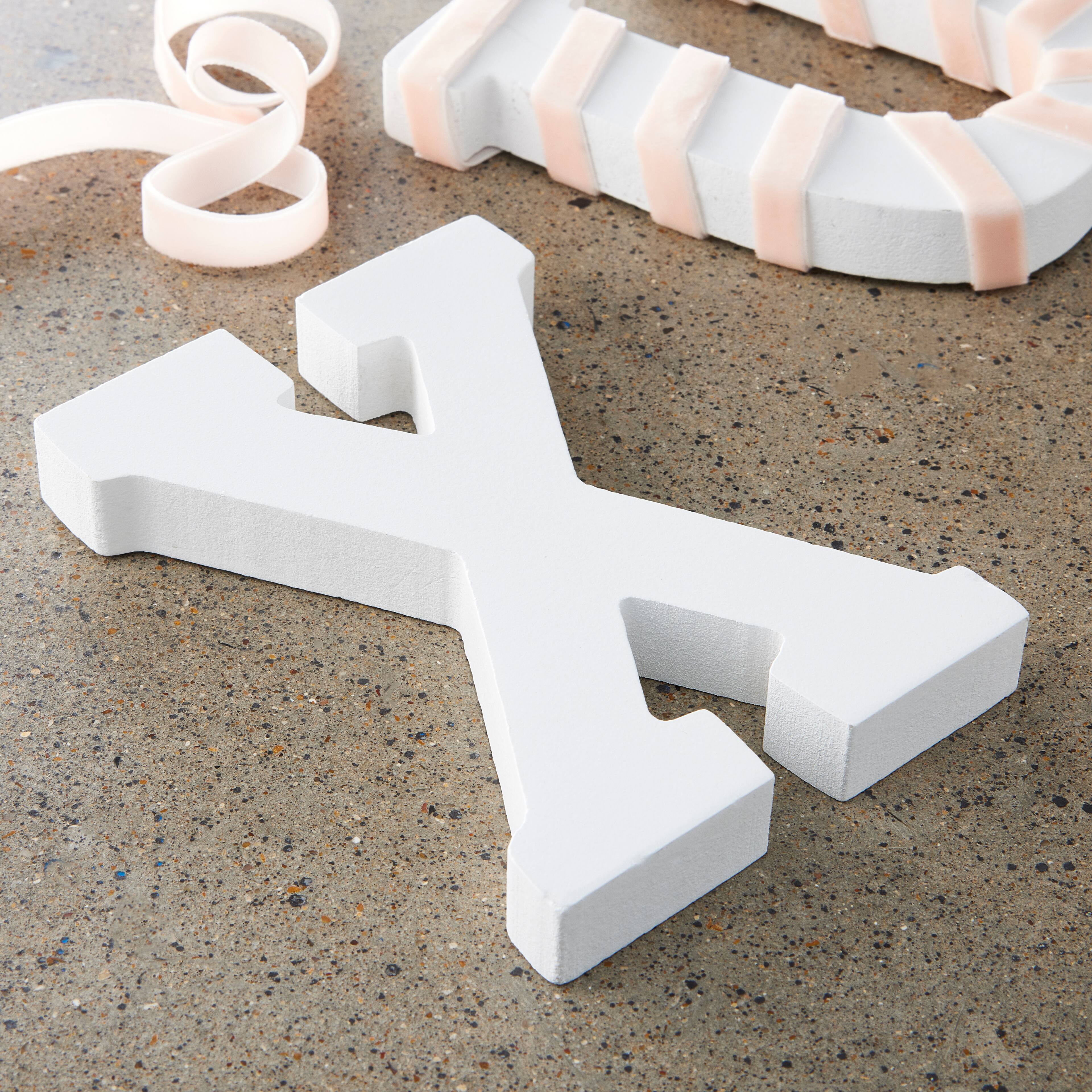 12 Pack: 4.75" White Wood Letter by Make Market®