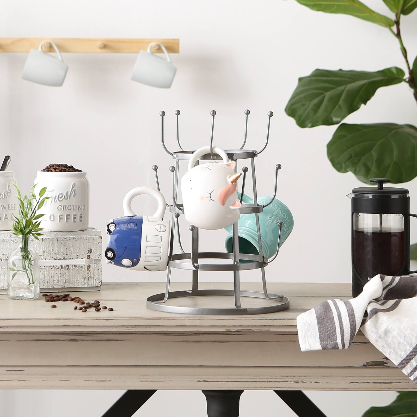 DII&#xAE; Vintage Coffee Mug Stand