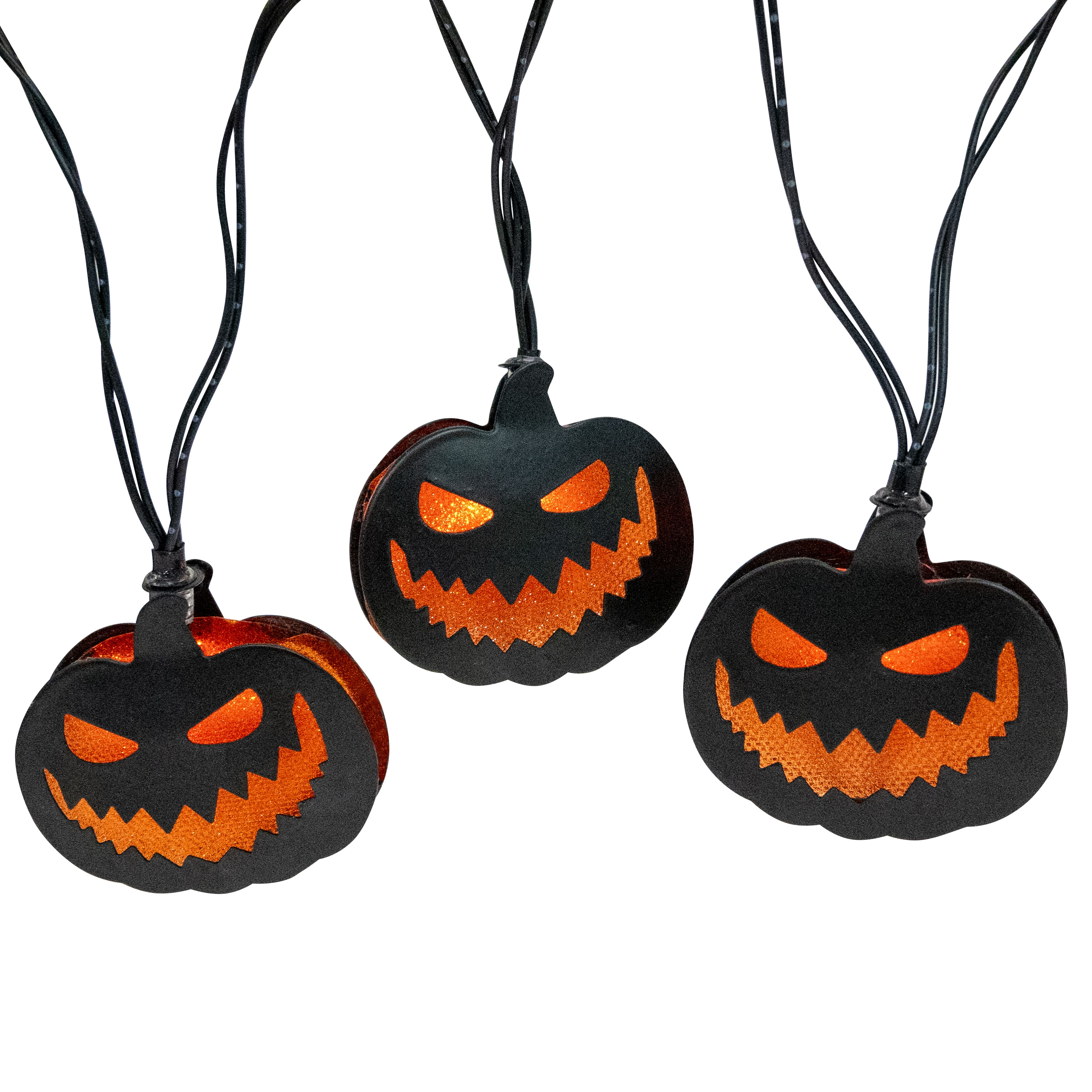 10ct. Jack-O&#x27;-Lantern LED Icon String Lights by Ashland&#xAE;
