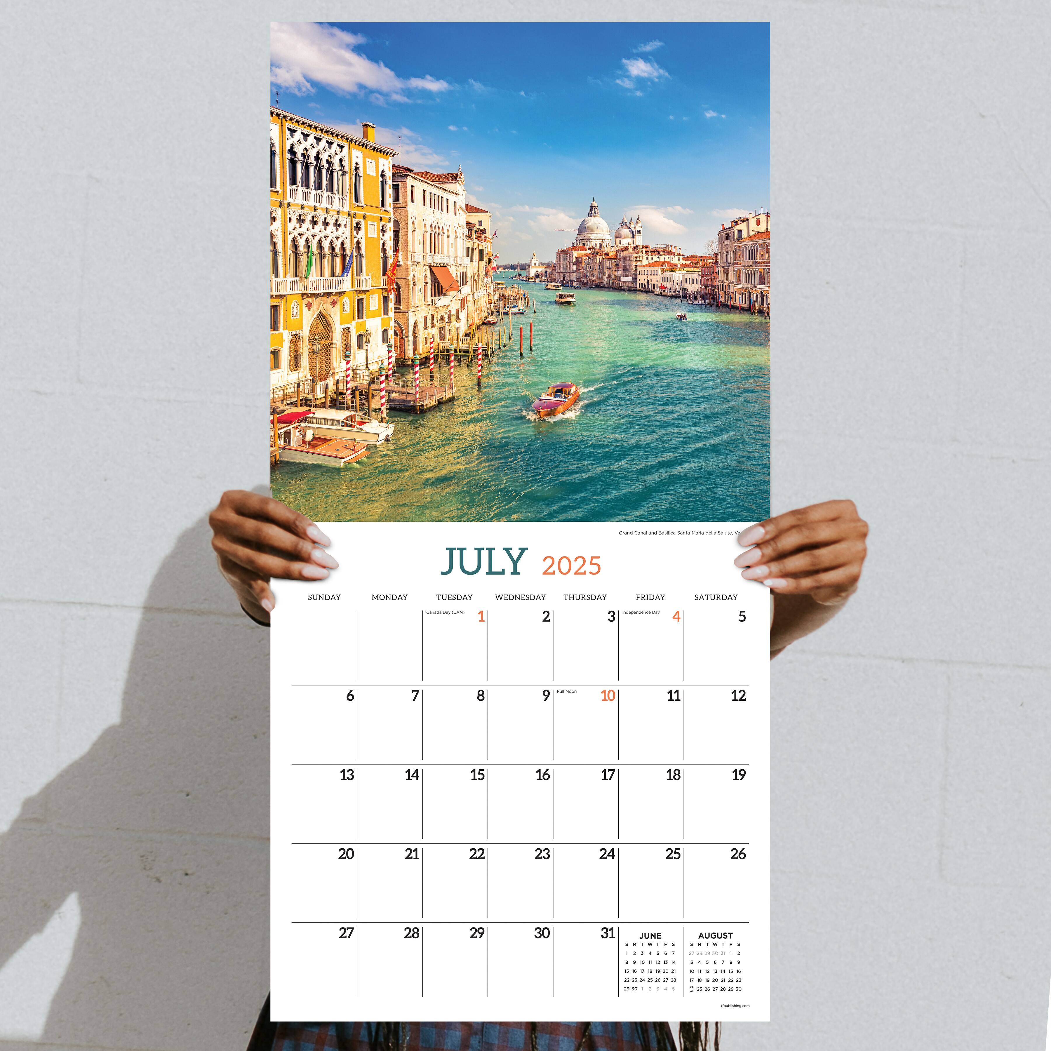 TF Publishing 2025 Italy Wall Calendar