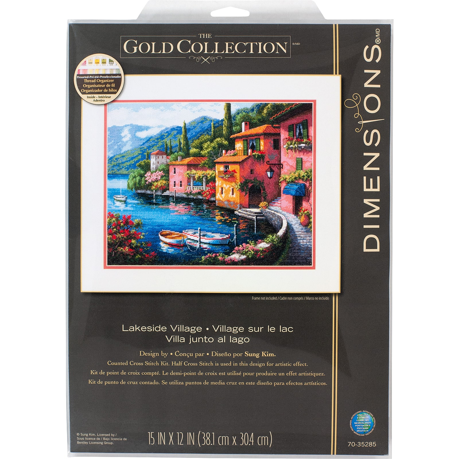 Dimensions&#xAE; Gold Collection&#xAE; Lakeside Village Counted Cross Stitch Kit