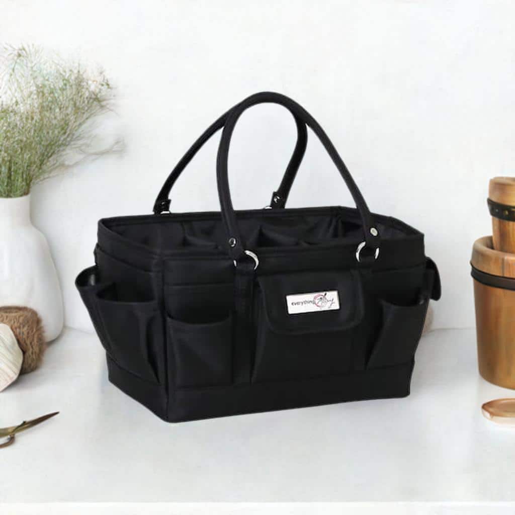 Everything Mary Black Deluxe Store & Tote Craft Organizer