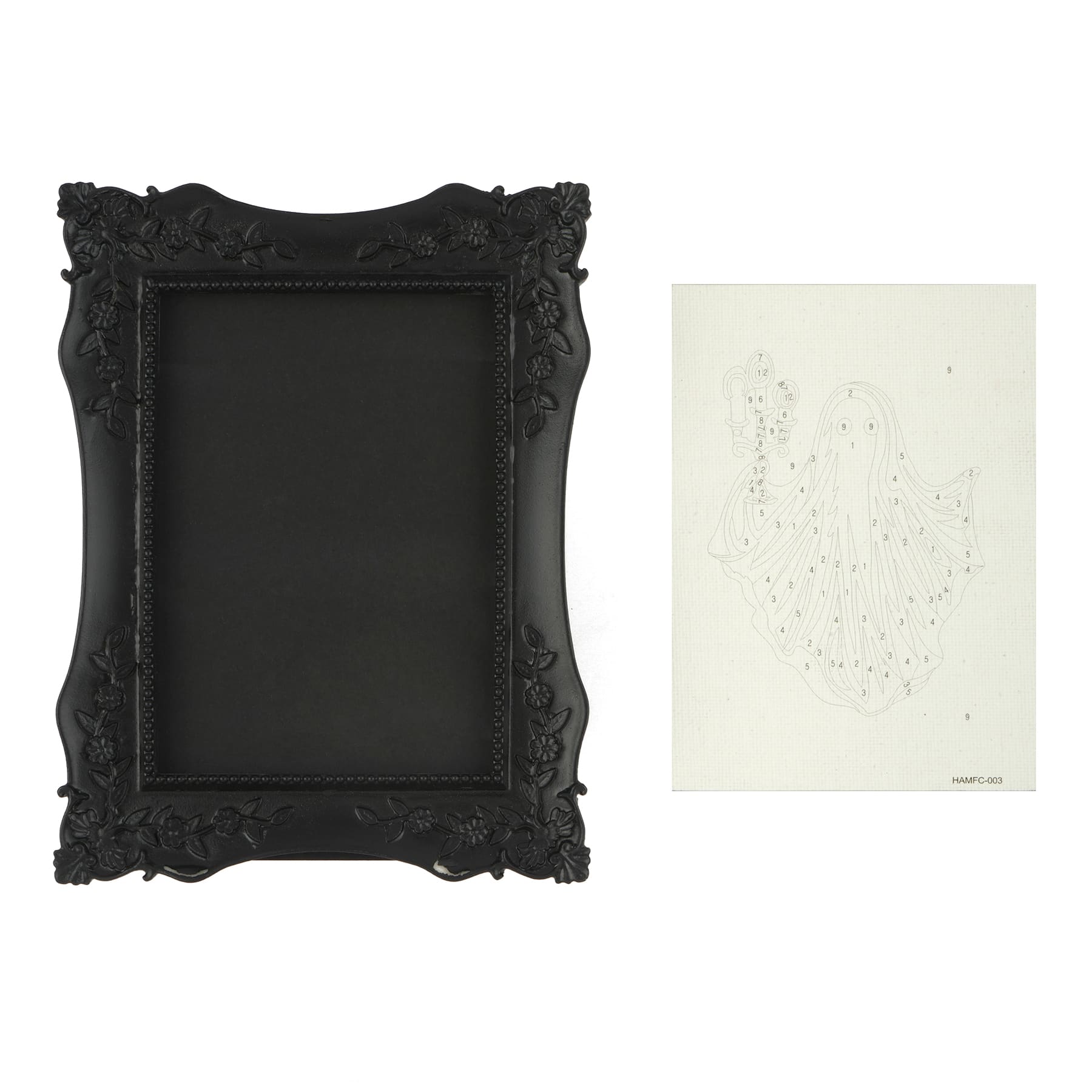 Mini Ghost with Candle Framed Paint-by-Number Kit by Artist's Loft®