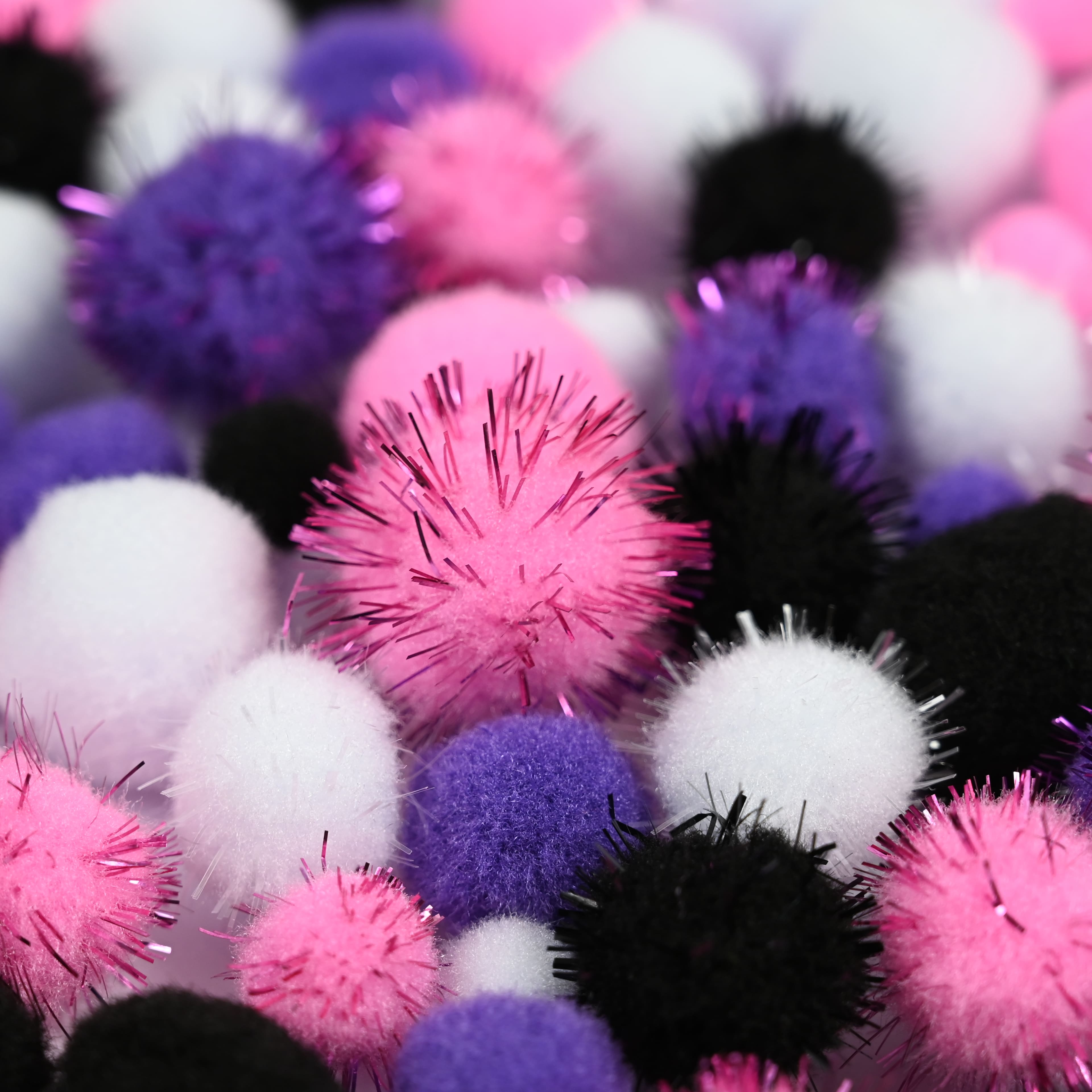 Purple &#x26; Pink Pom Pom Mix by Creatology&#x2122;