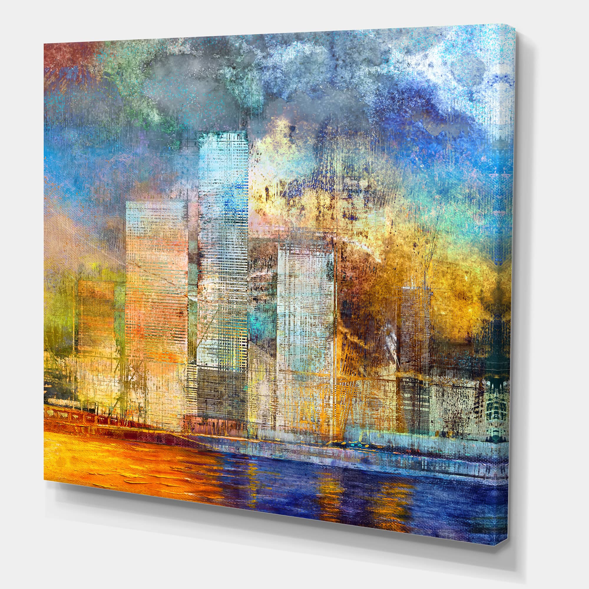 Designart - Skypscrapers By The Bridge In Futuristic City