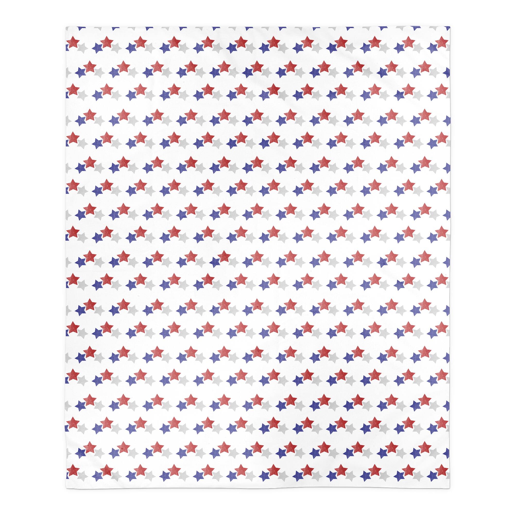 Retro USA Pattern Sherpa Fleece Blanket