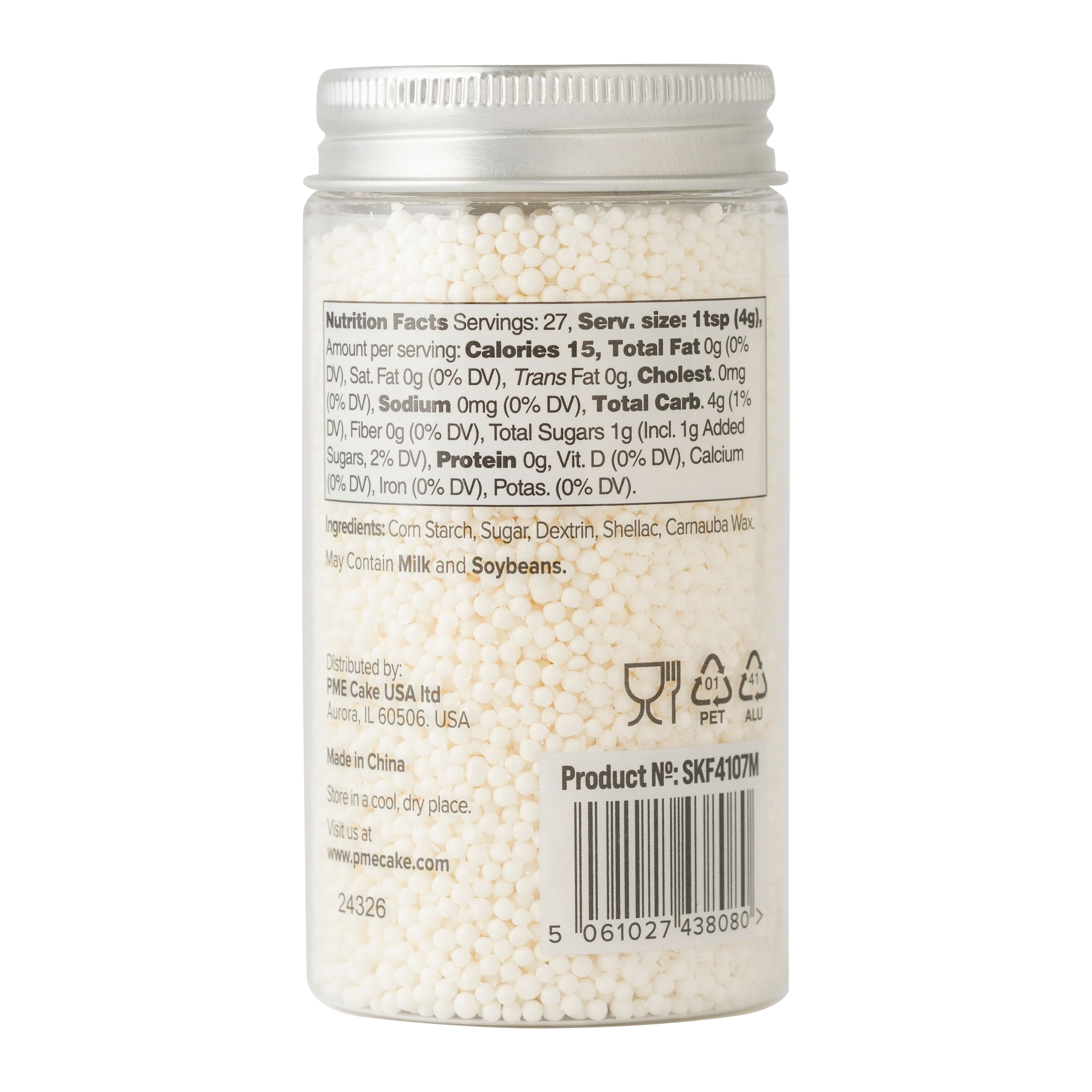 PME Cake Sweet Street&#xAE; 3.8oz. Nonpareils Sprinkles