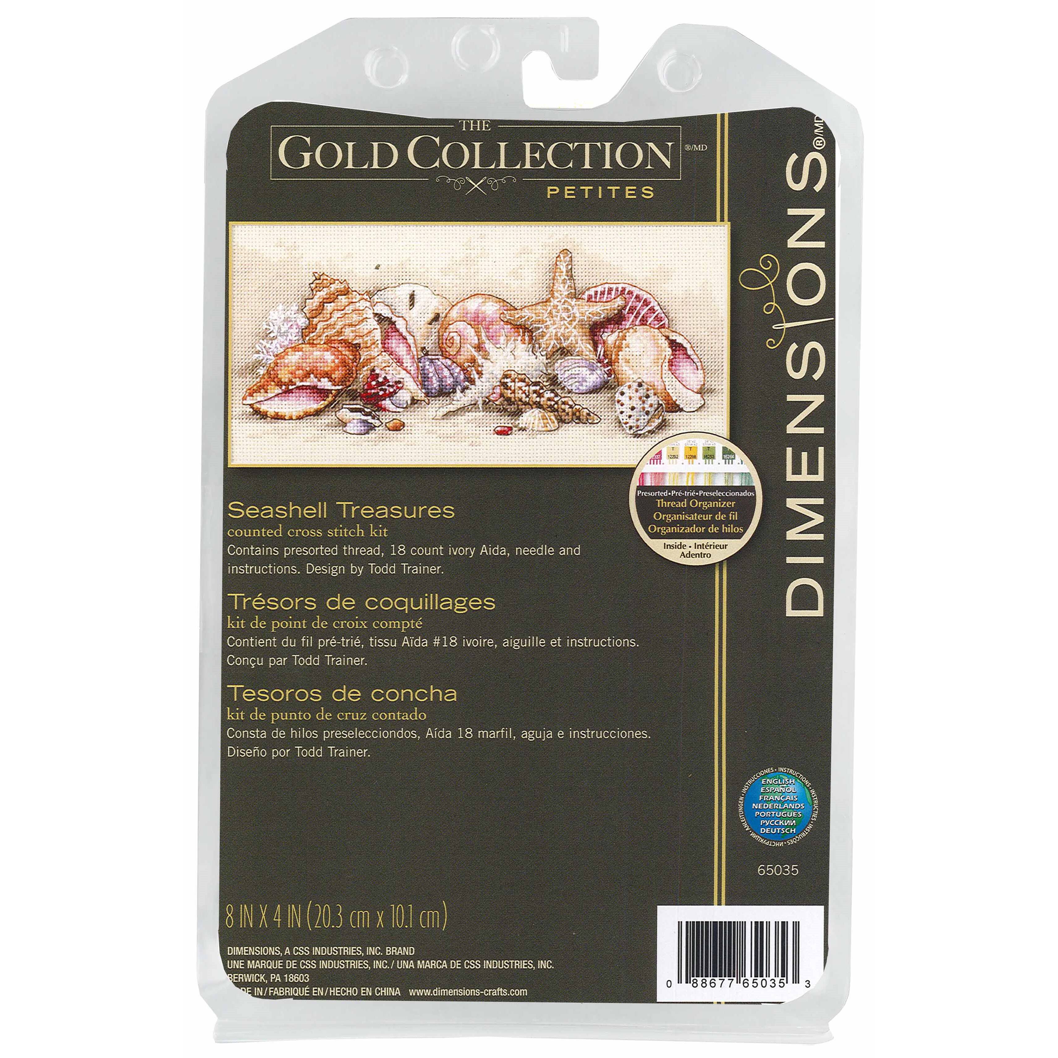 Dimensions Seashell Treasures Cross Stitch Kit