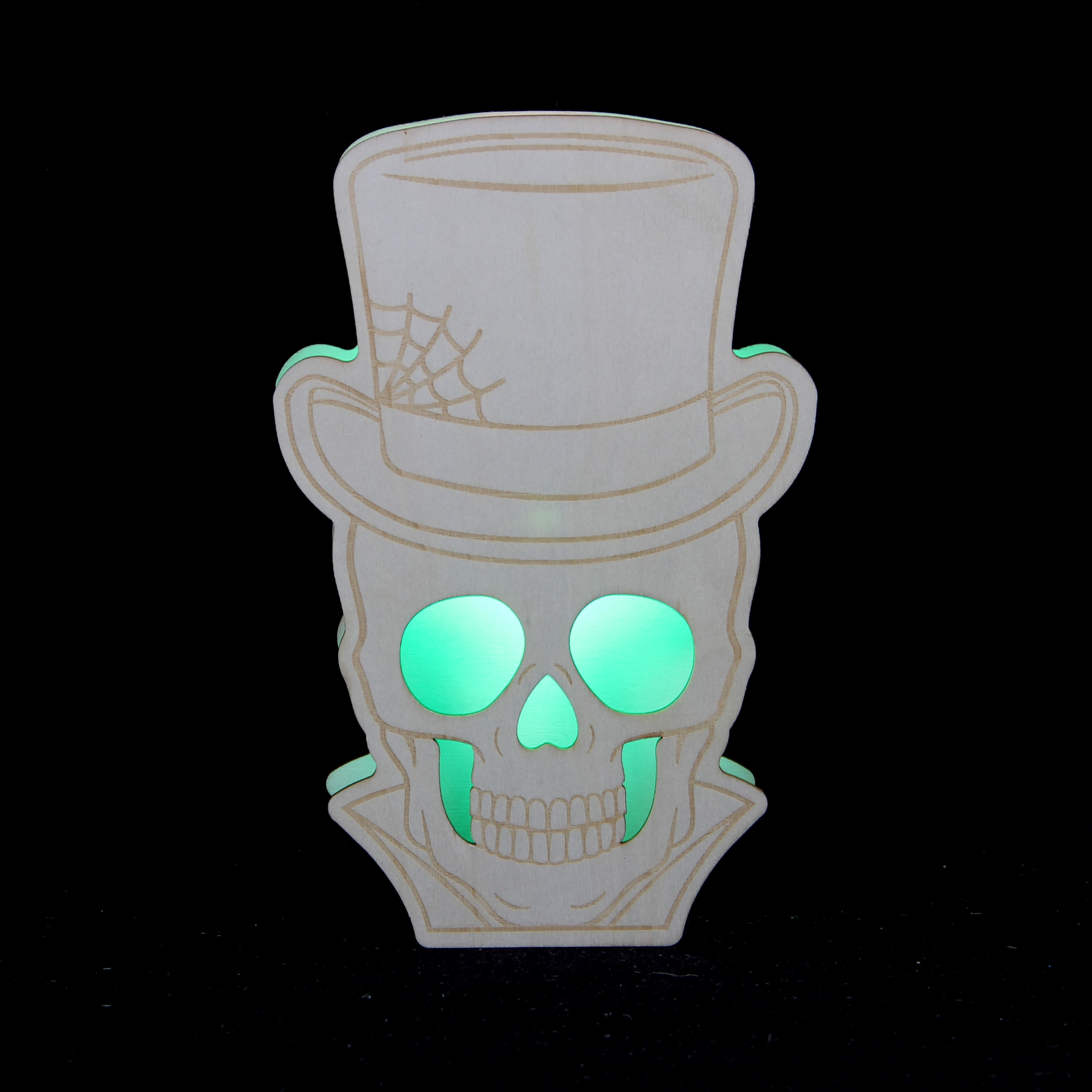 7" Skeleton Gentleman DIY LED Plywood Décor by Make Market®