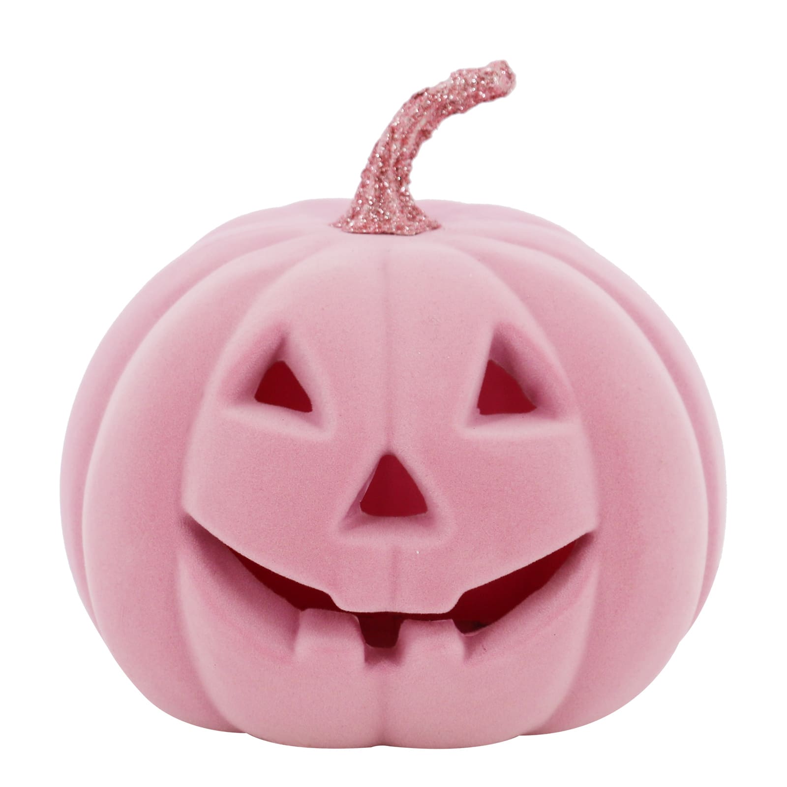 Flocked Lit Tabletop Jack-O'-Lantern by Ashland®
