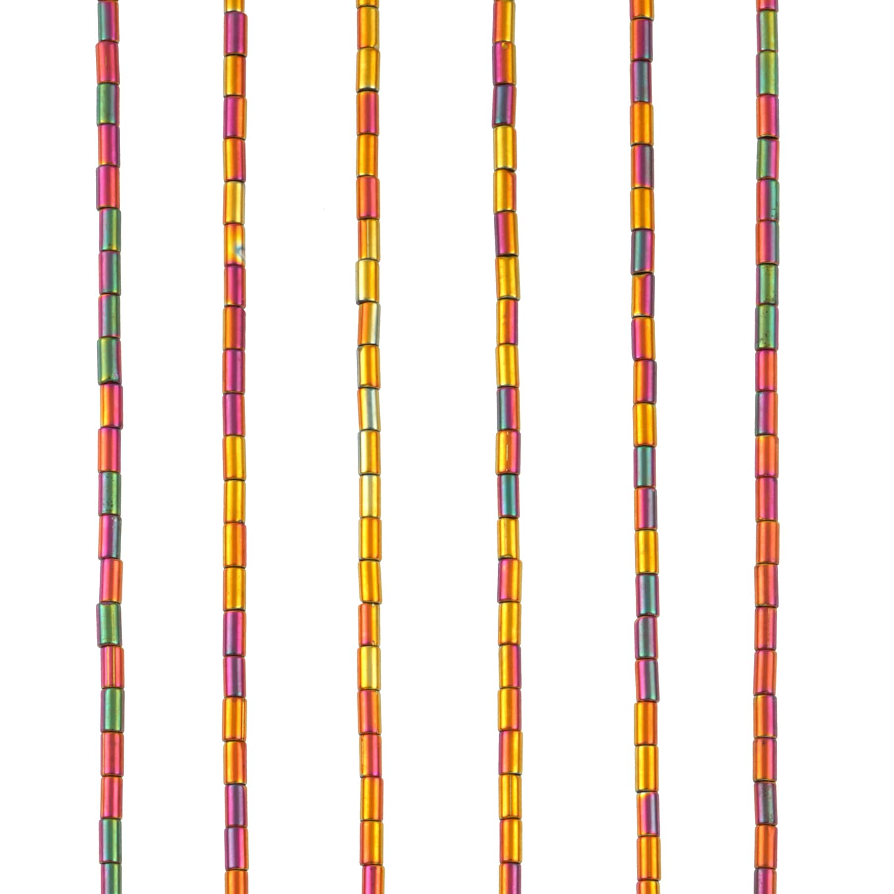 12 Pack: Glass Tube Beads, 4mm by Bead Landing™