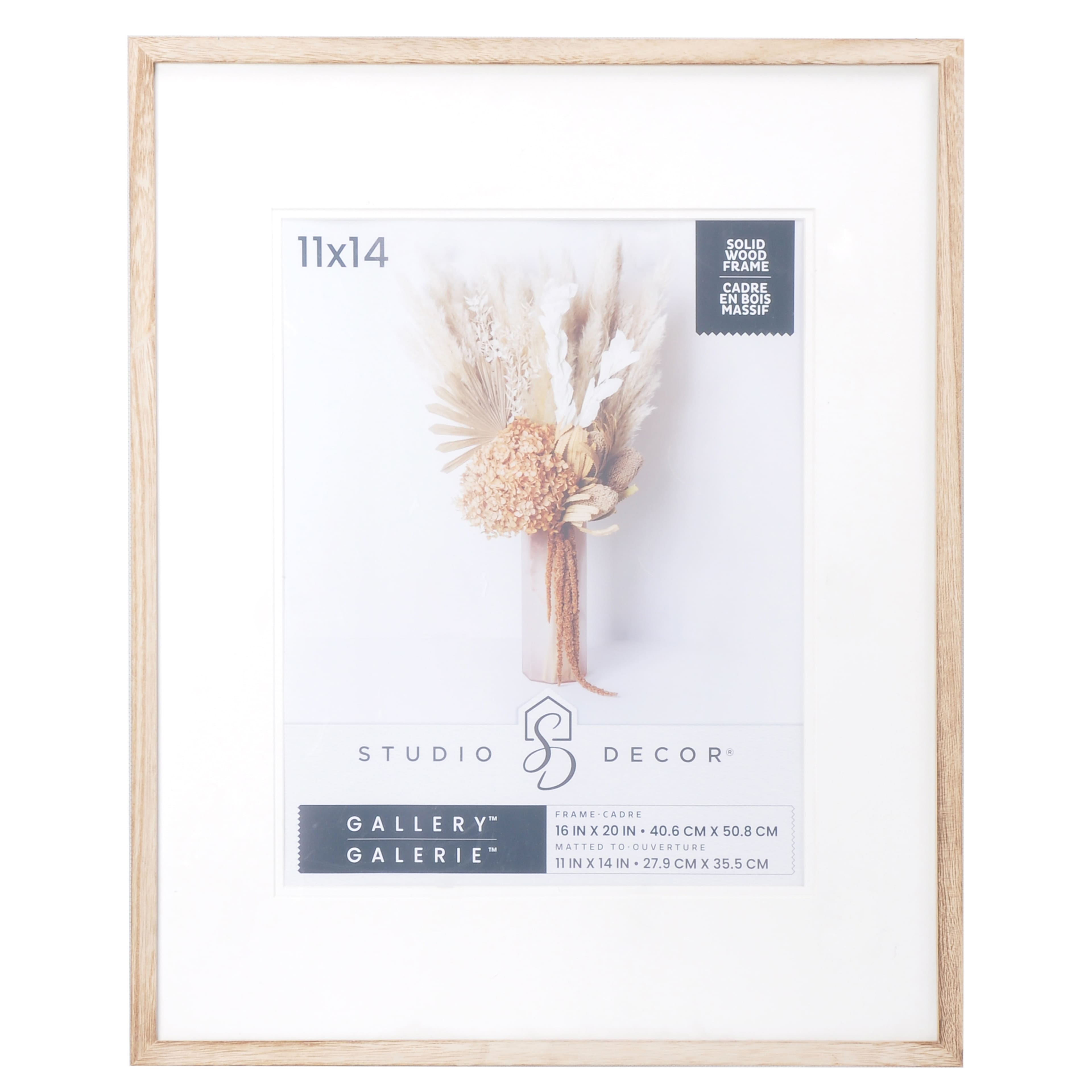 Gallery Natural Wood Frame with Mat by Studio Décor®