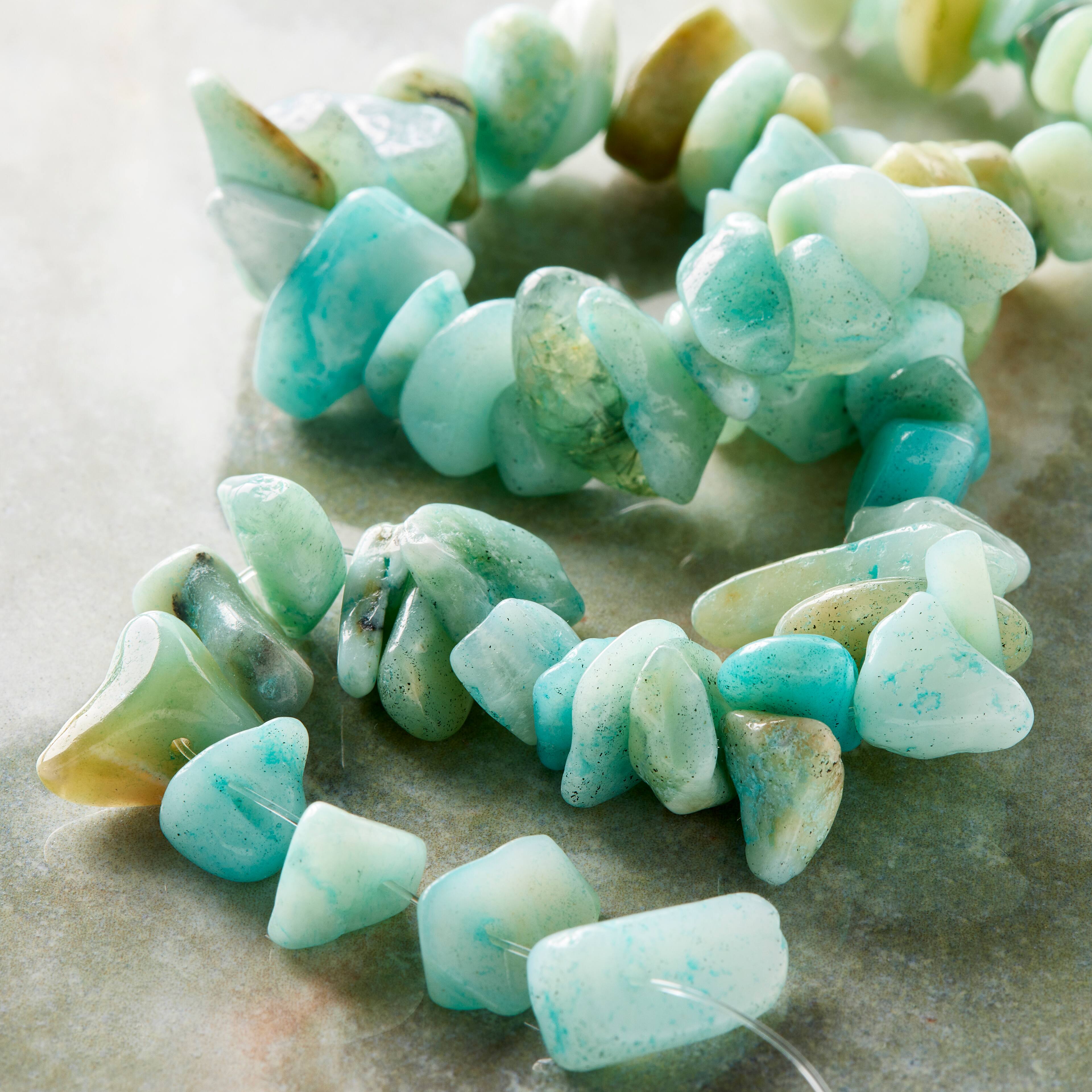12 Packs: 54 ct. (648 total) Amazonite Chip Beads by Bead Landing&#x2122;