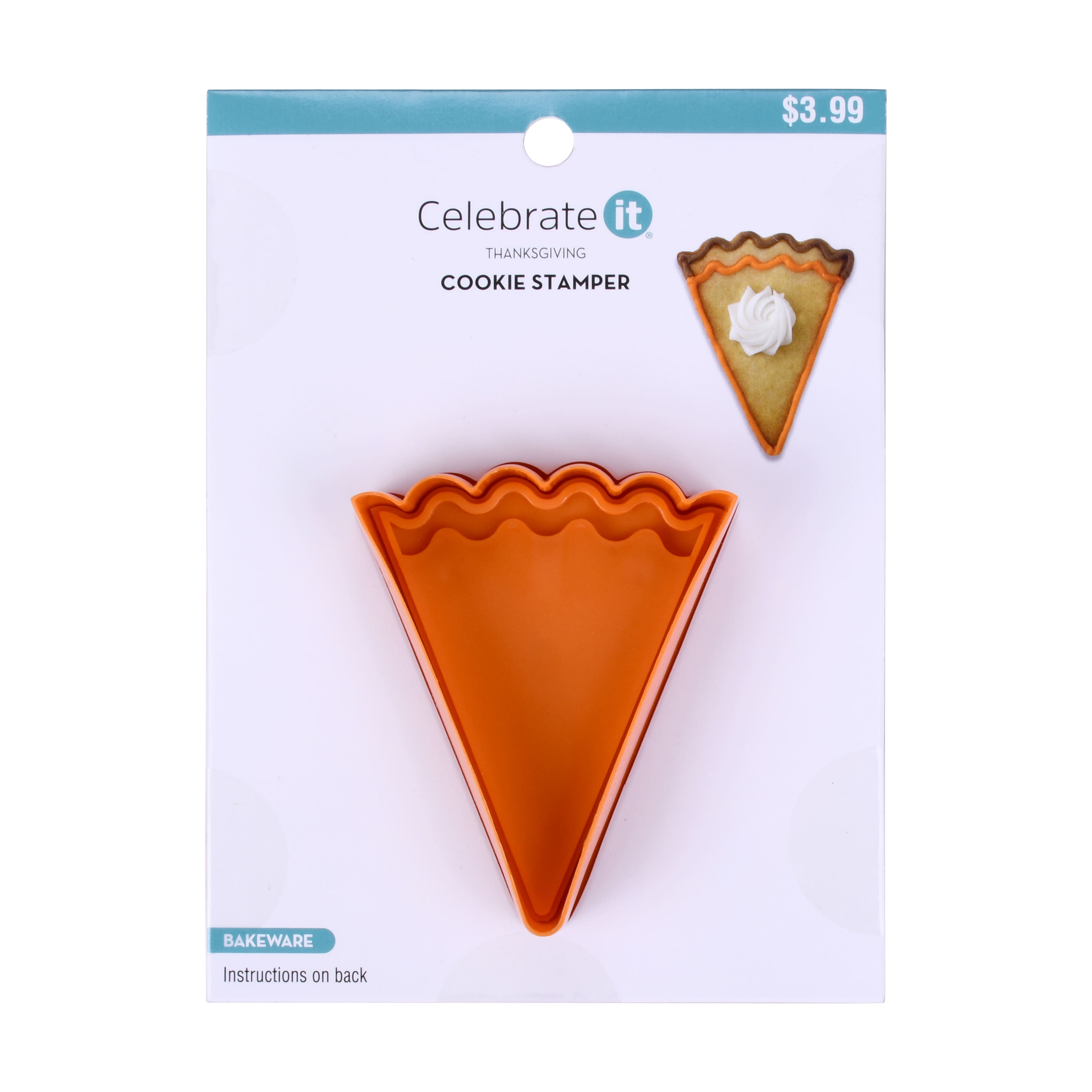 Pie Slice Thanksgiving Cookie Stamper by Celebrate It&#xAE;