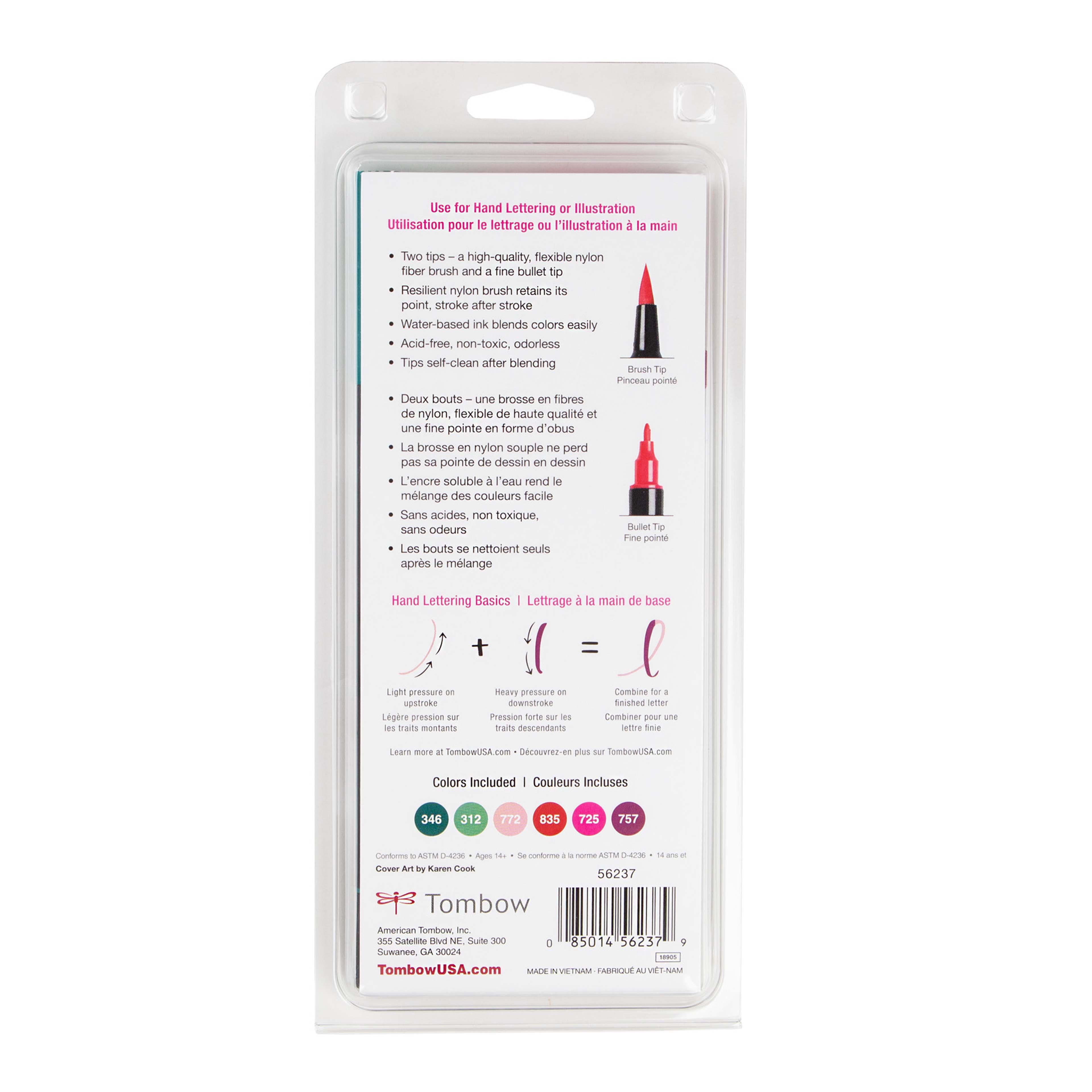 Tombow Very Berry Dual Brush Pen Set