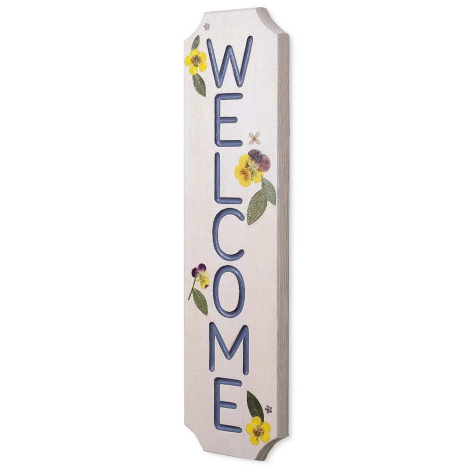S&#x26;S Worldwide&#xAE; Unfinished Wooden Welcome Sign