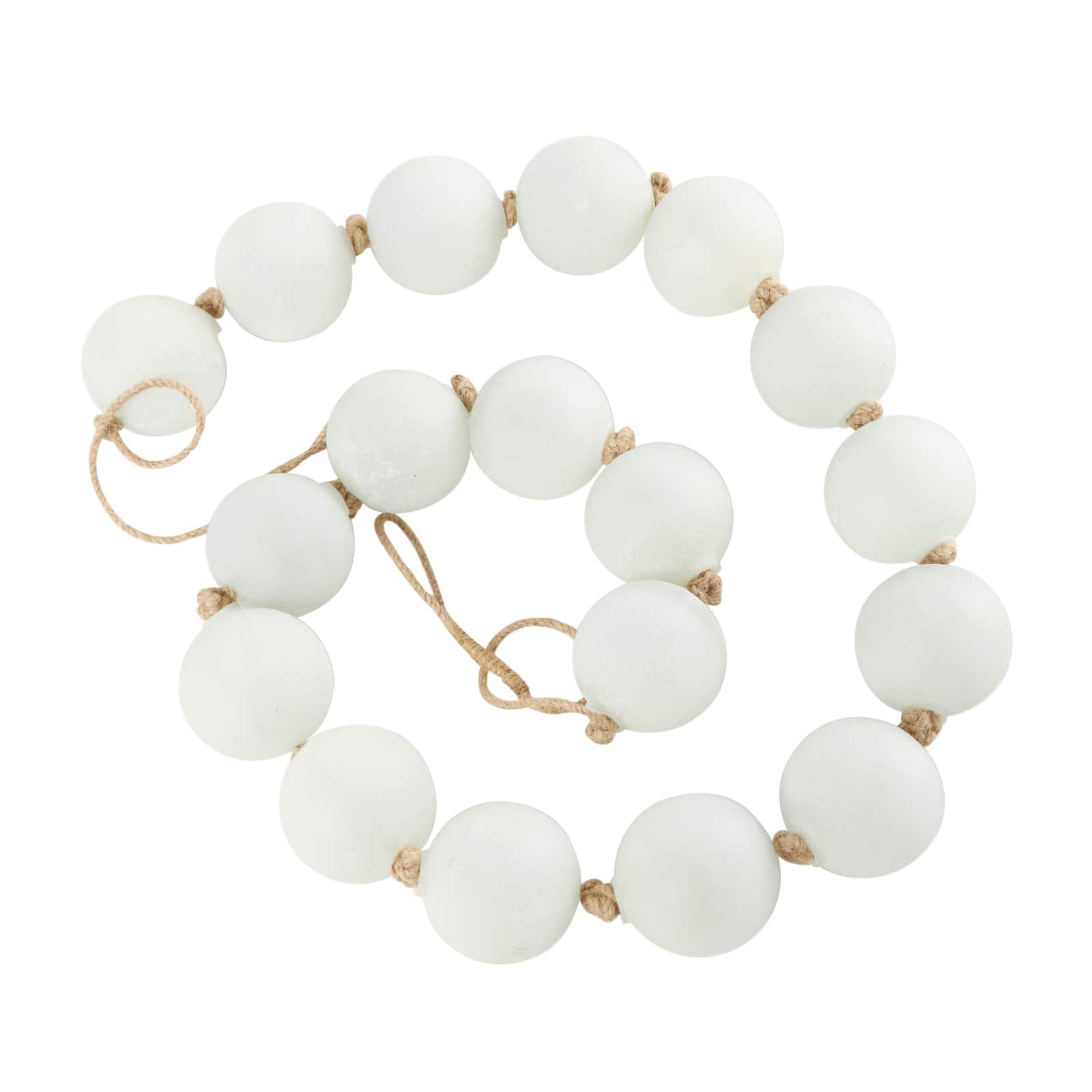 8ft. Extra Long Handmade Glass Beaded Garland with Tassels