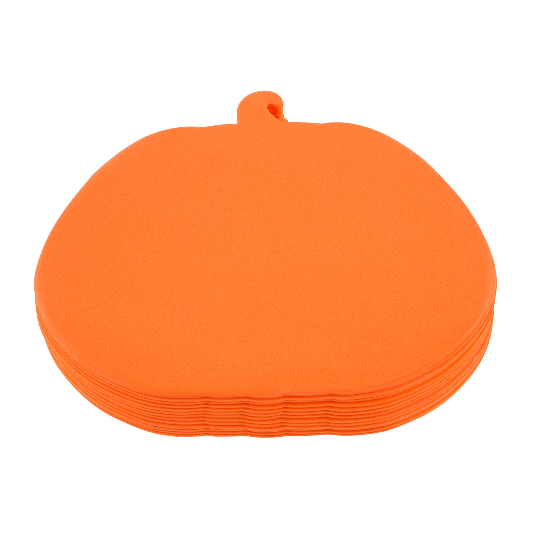 5.5&#x22; Orange Pumpkin Foam Shapes, 15ct. by Creatology&#x2122;