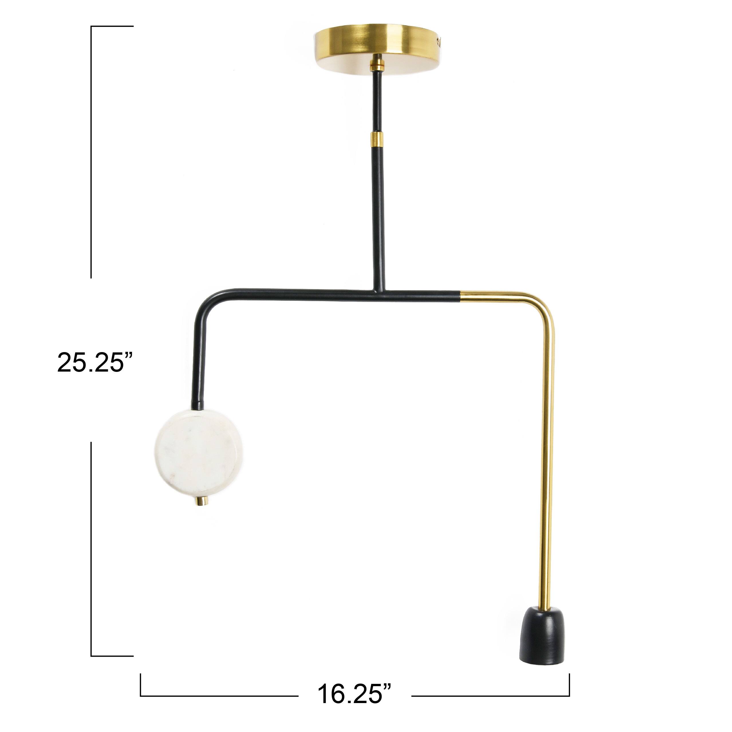 Hello Honey® Minimalist Geometric Modern Marble Pendant Lamp