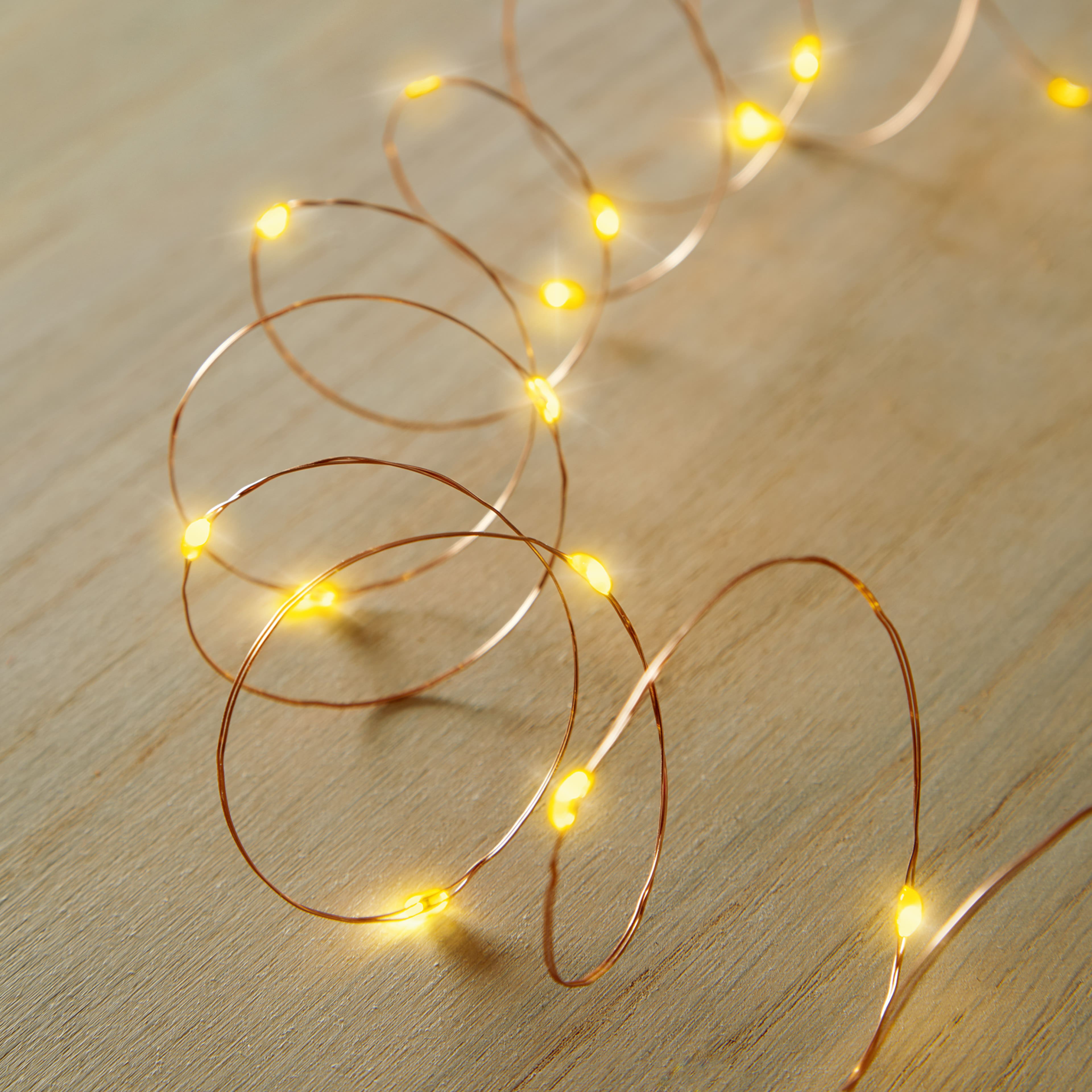 50ct. Amber/Orange LED String Lights by Ashland®