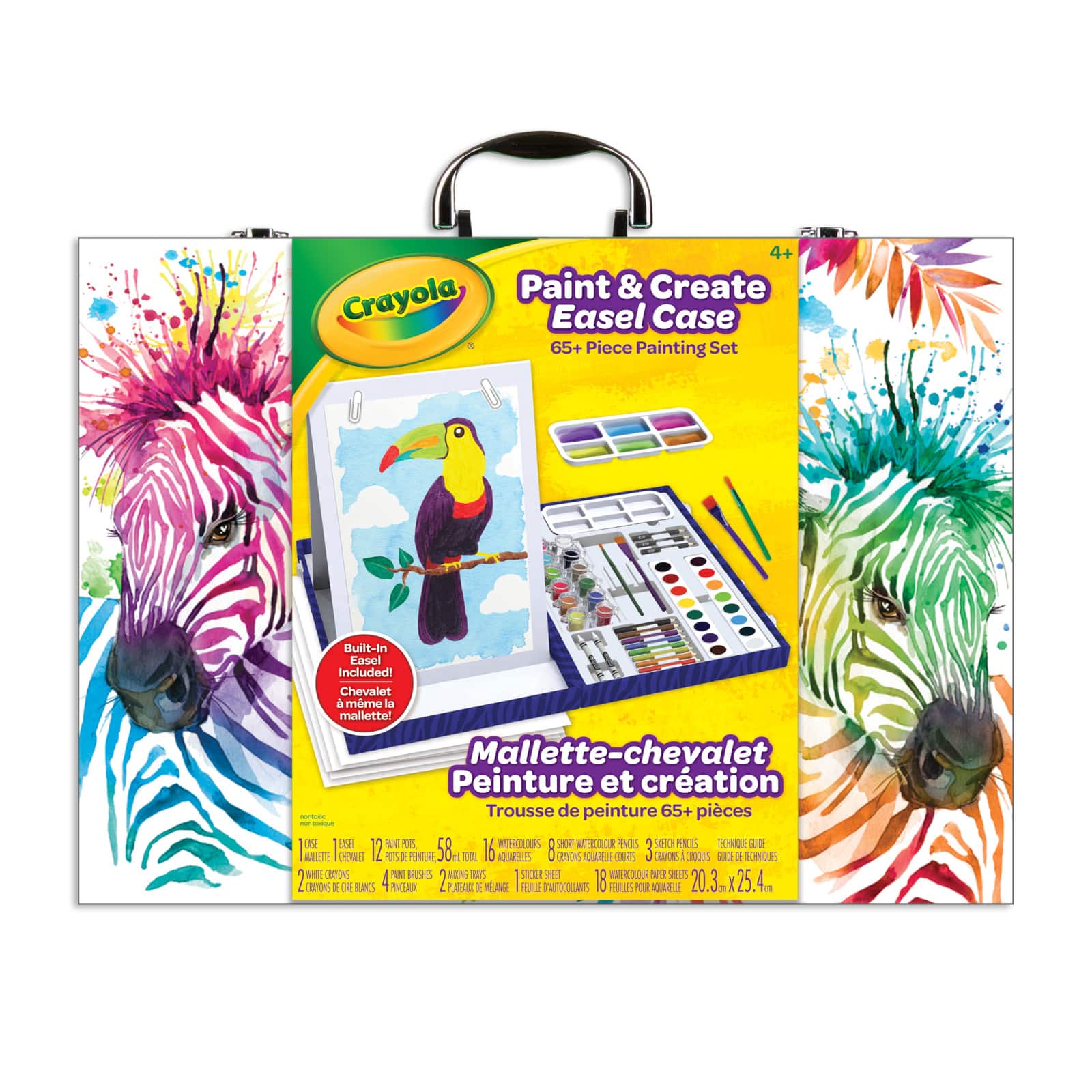 Crayola® Paint & Create Easel Case Painting Set