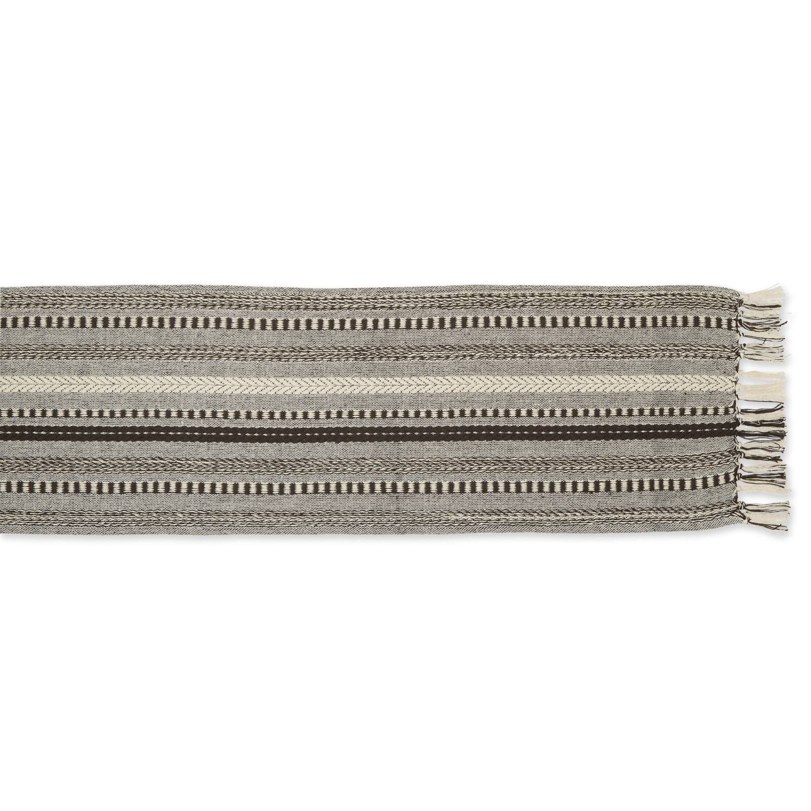 DII&#xAE; 72&#x22; Braided Stripe Table Runner