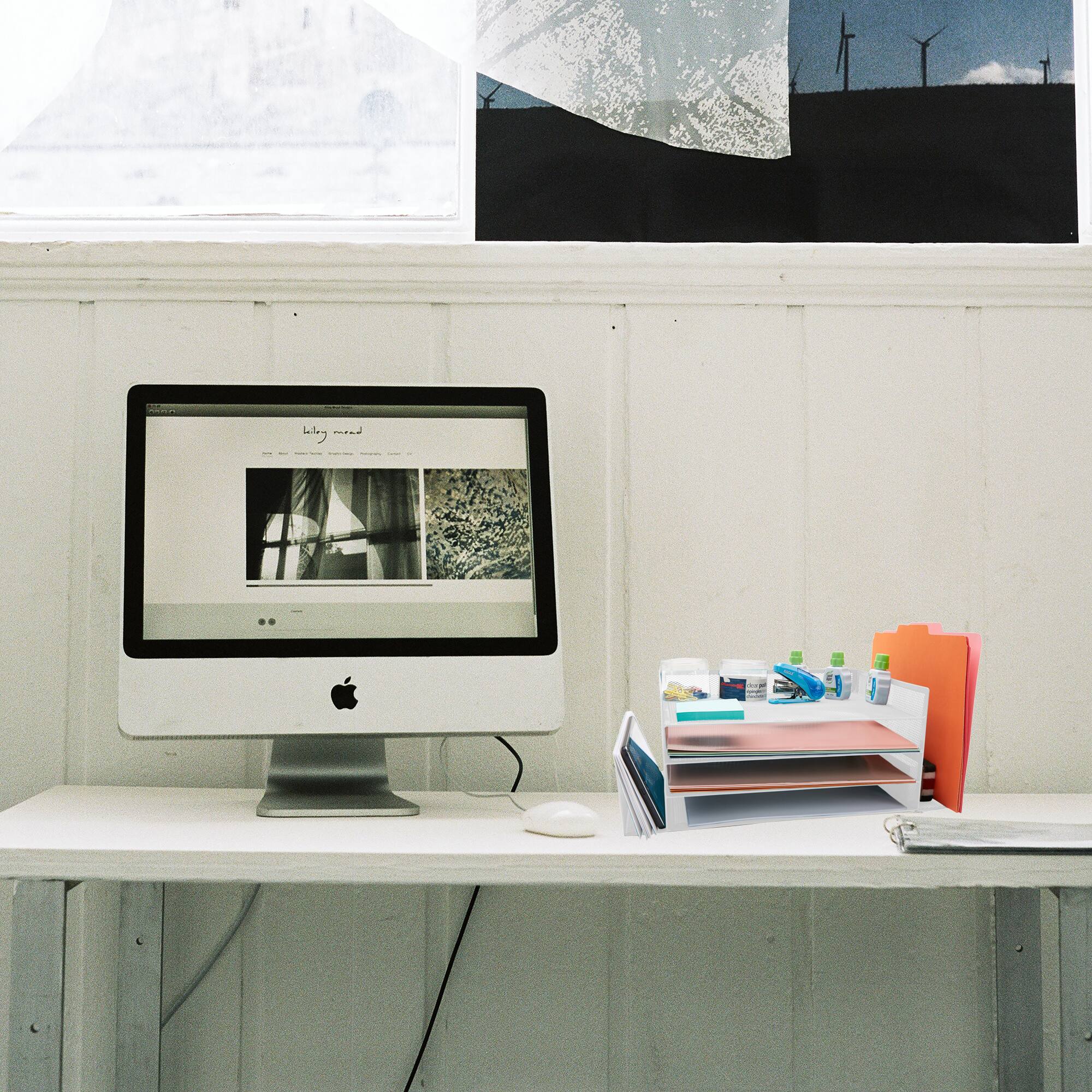 Mind Reader 6-Compartment Desk Organizer